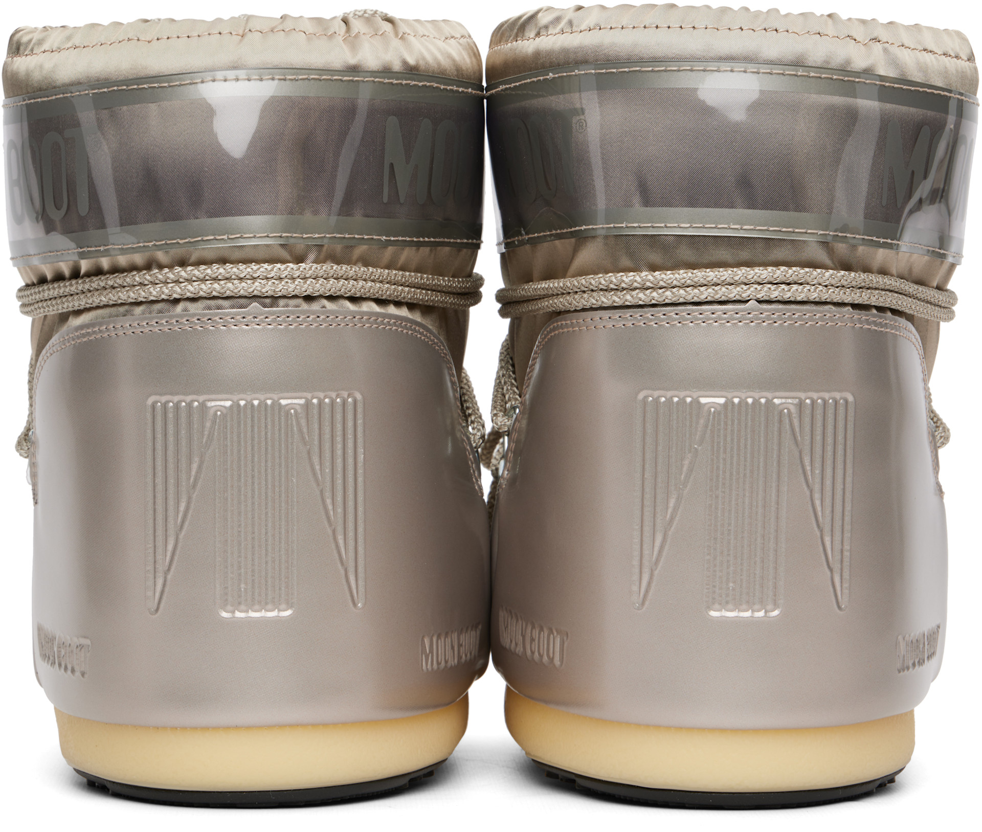 Moon Boot - Bottines Icon Glance argentées en satin
