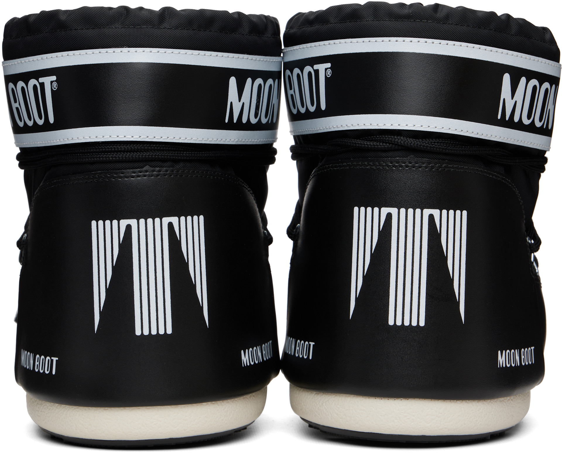 Moon Boot: ブラック Icon Low ナイロン ブーツ | SSENSE 日本