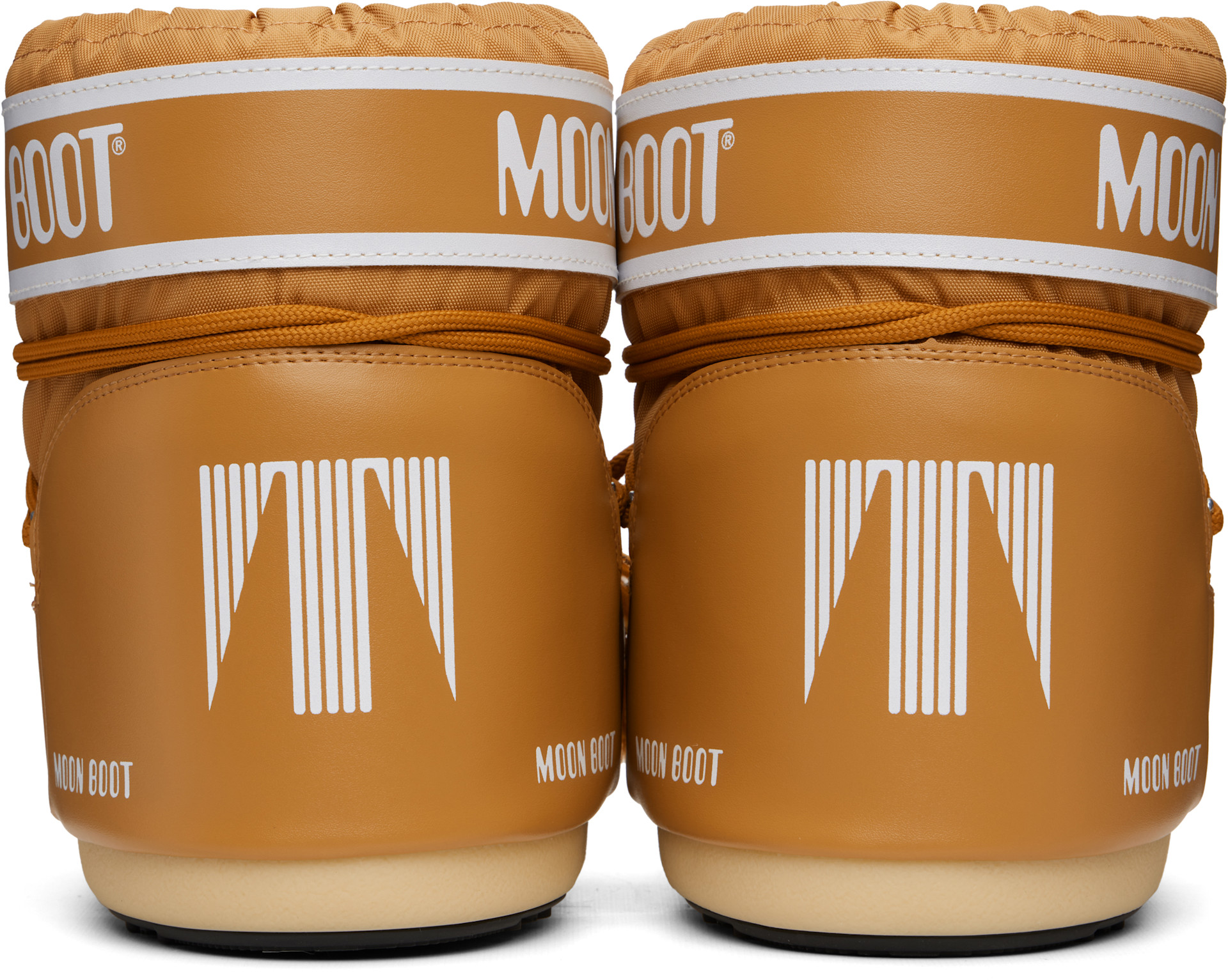 MOON BOOT 茶色　IT42-44 Moon Boot: Brown Icon Low Nylon Boots | SSENSE Canada