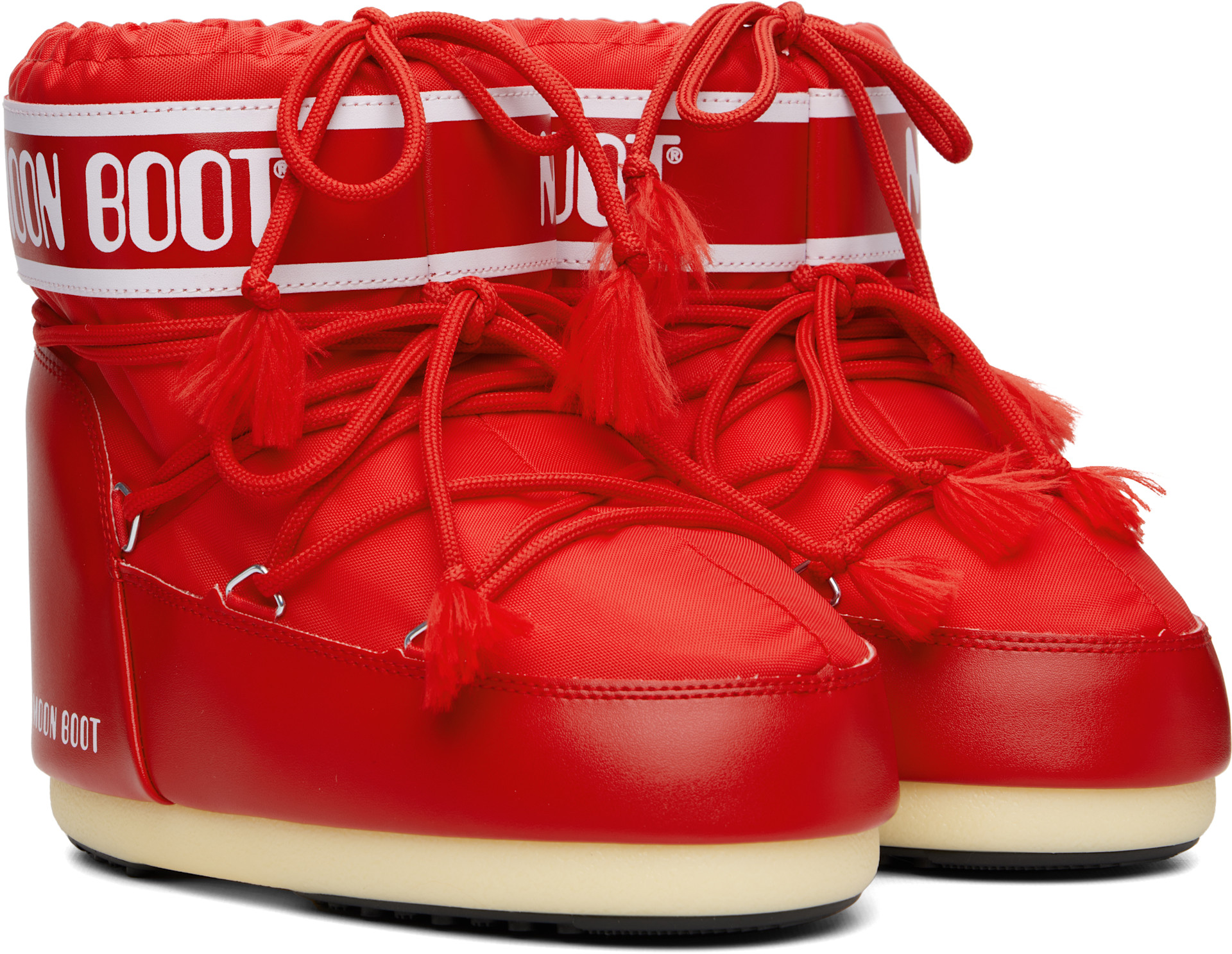 Moon Boot - Bottines Icon rouges en nylon
