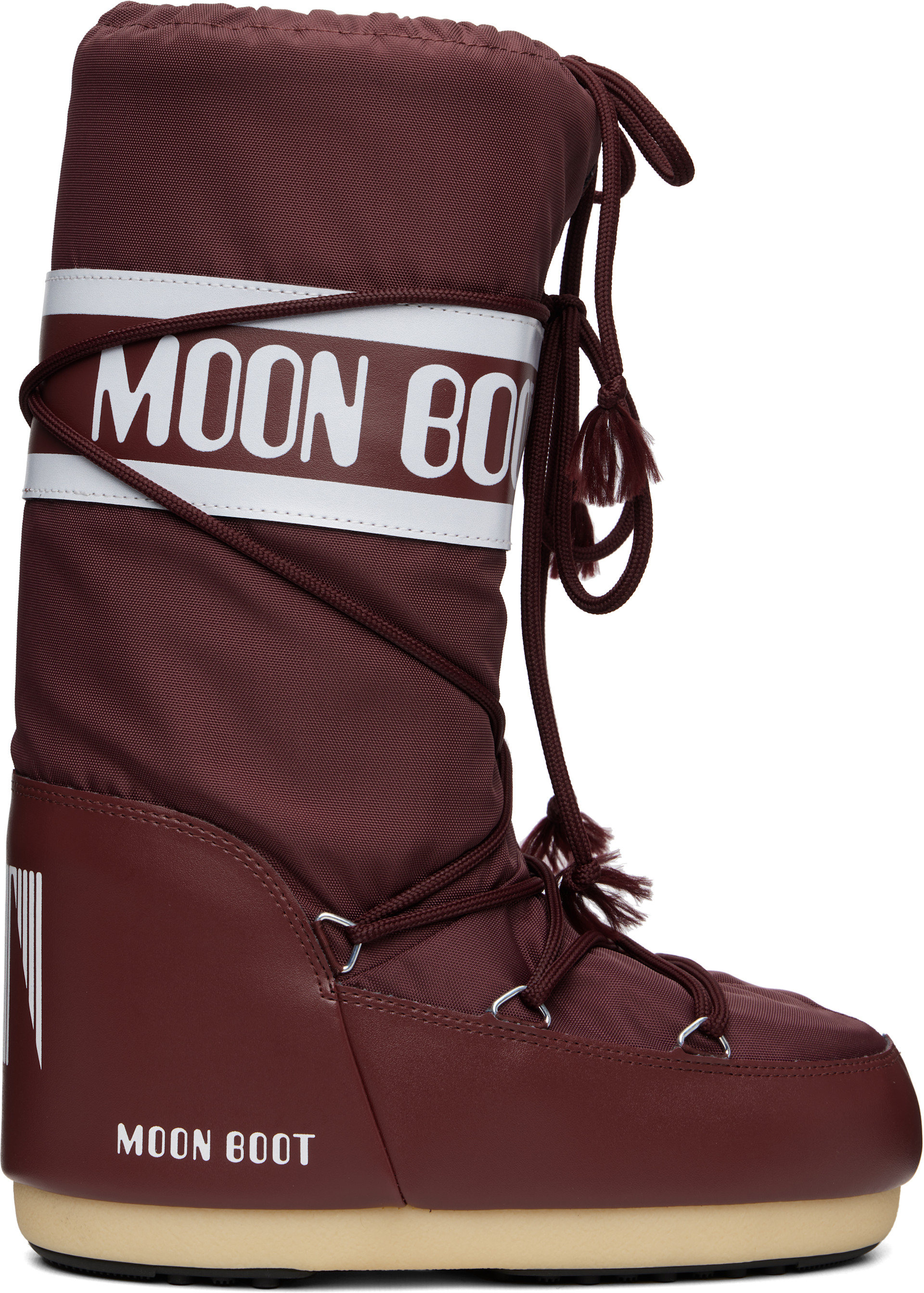 Moon Boot - Bottes Icon bourgogne en nylon