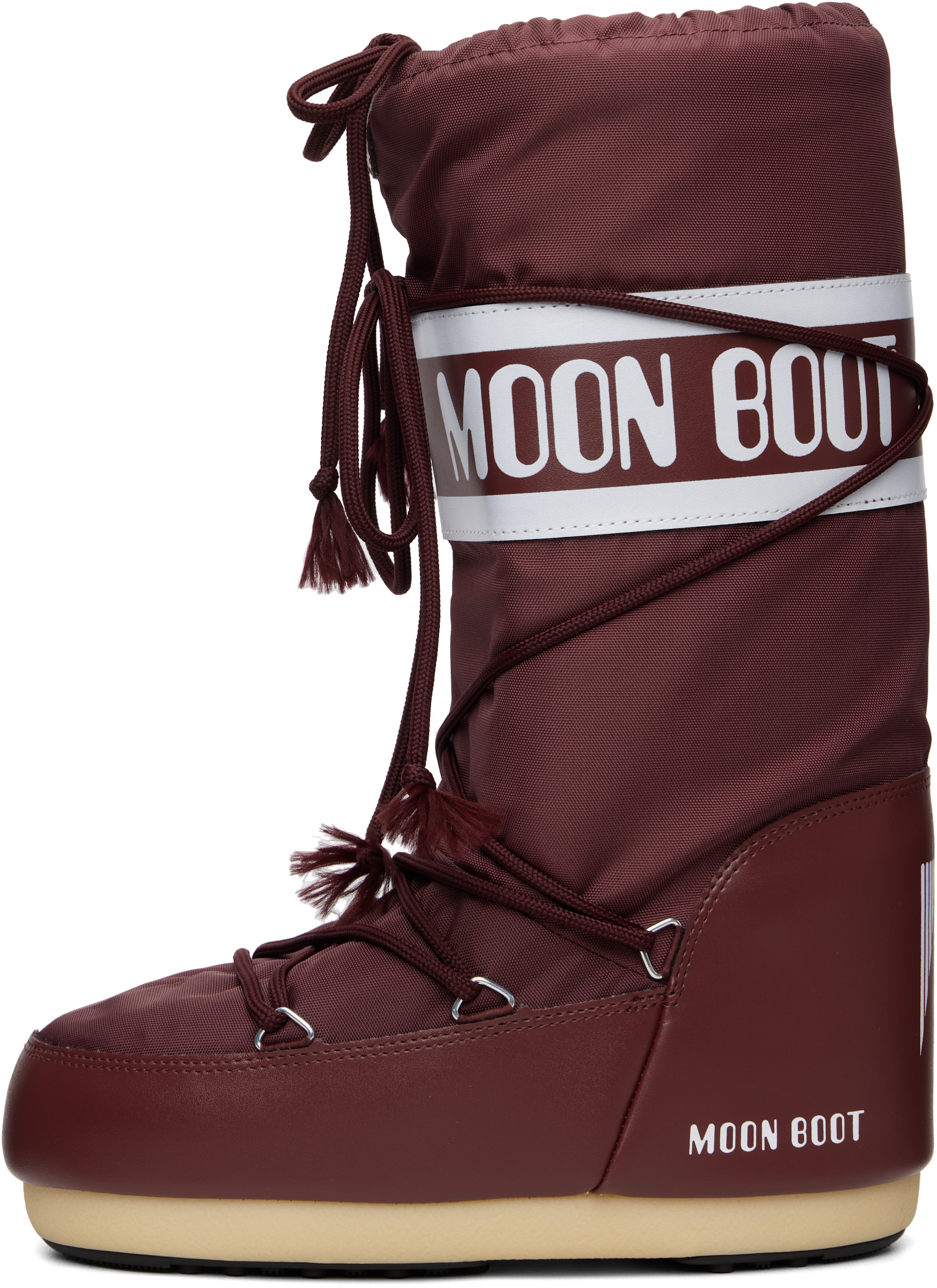 Moon Boot - Bottes Icon bourgogne en nylon