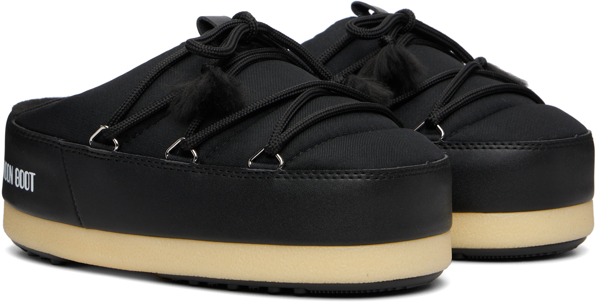 Moon Boot - Flâneurs de style mule EVX noirs en nylon