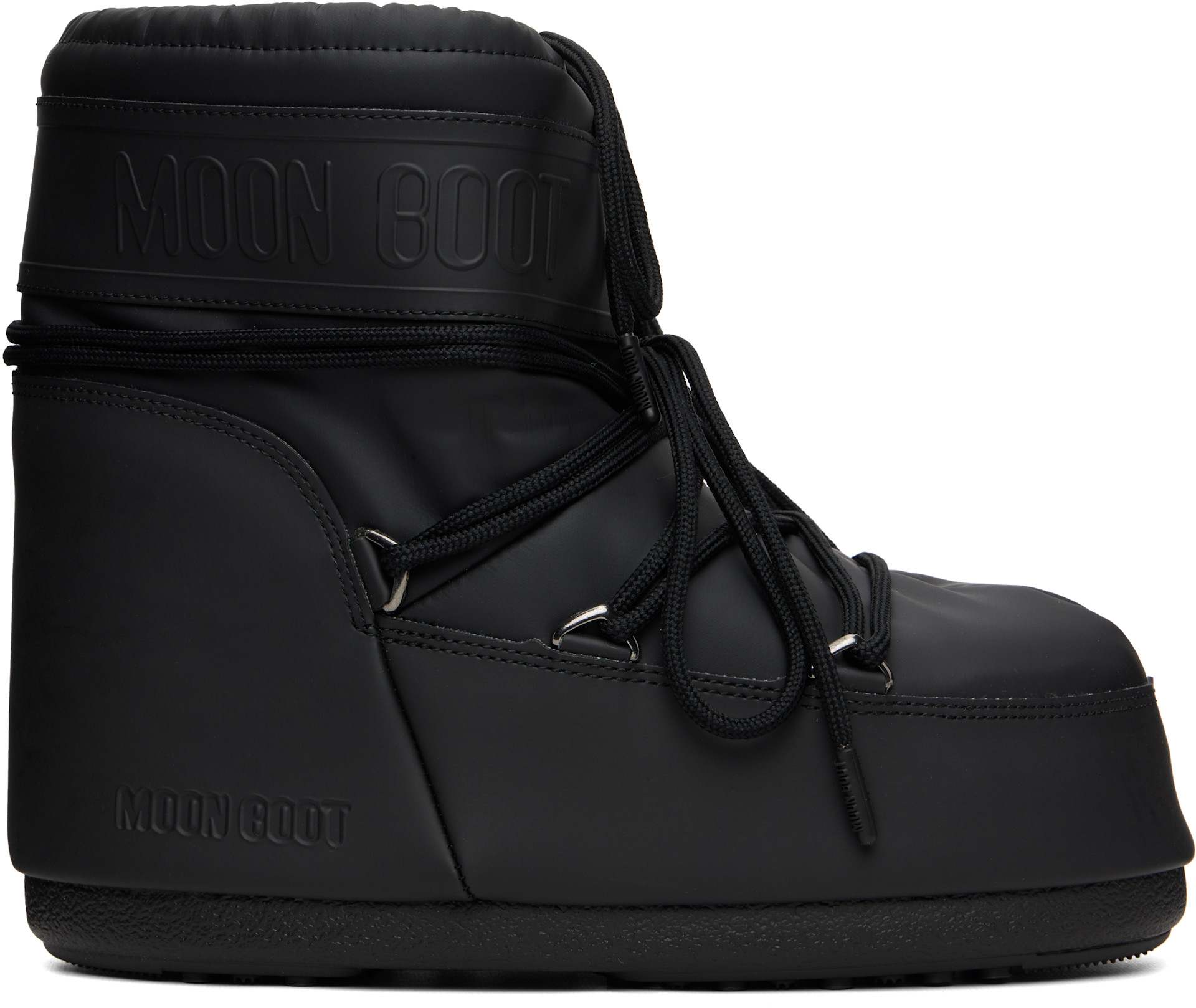 Moon Boot - Bottines Icon noires en caoutchouc