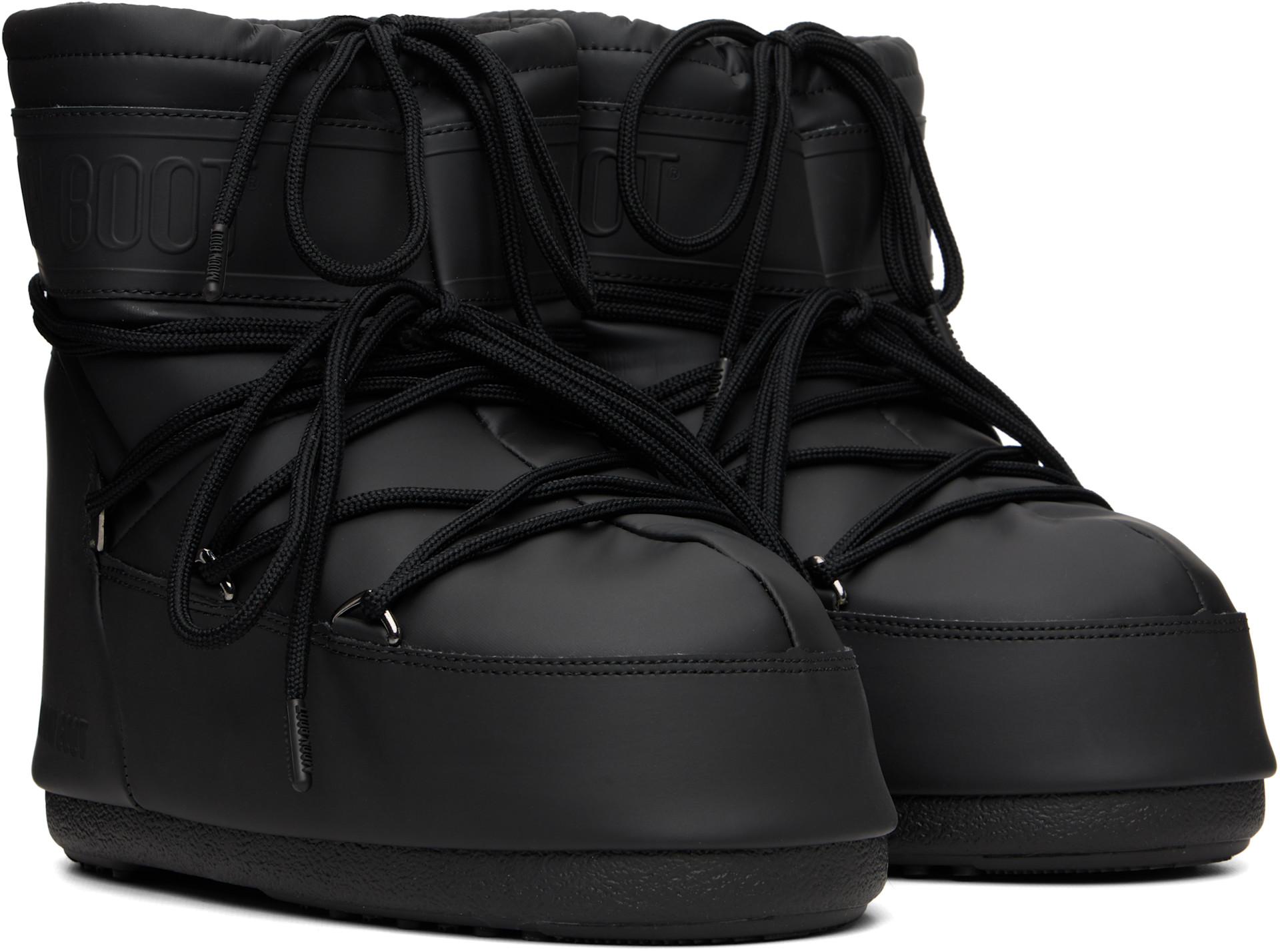 Moon Boot - Bottines Icon noires en caoutchouc
