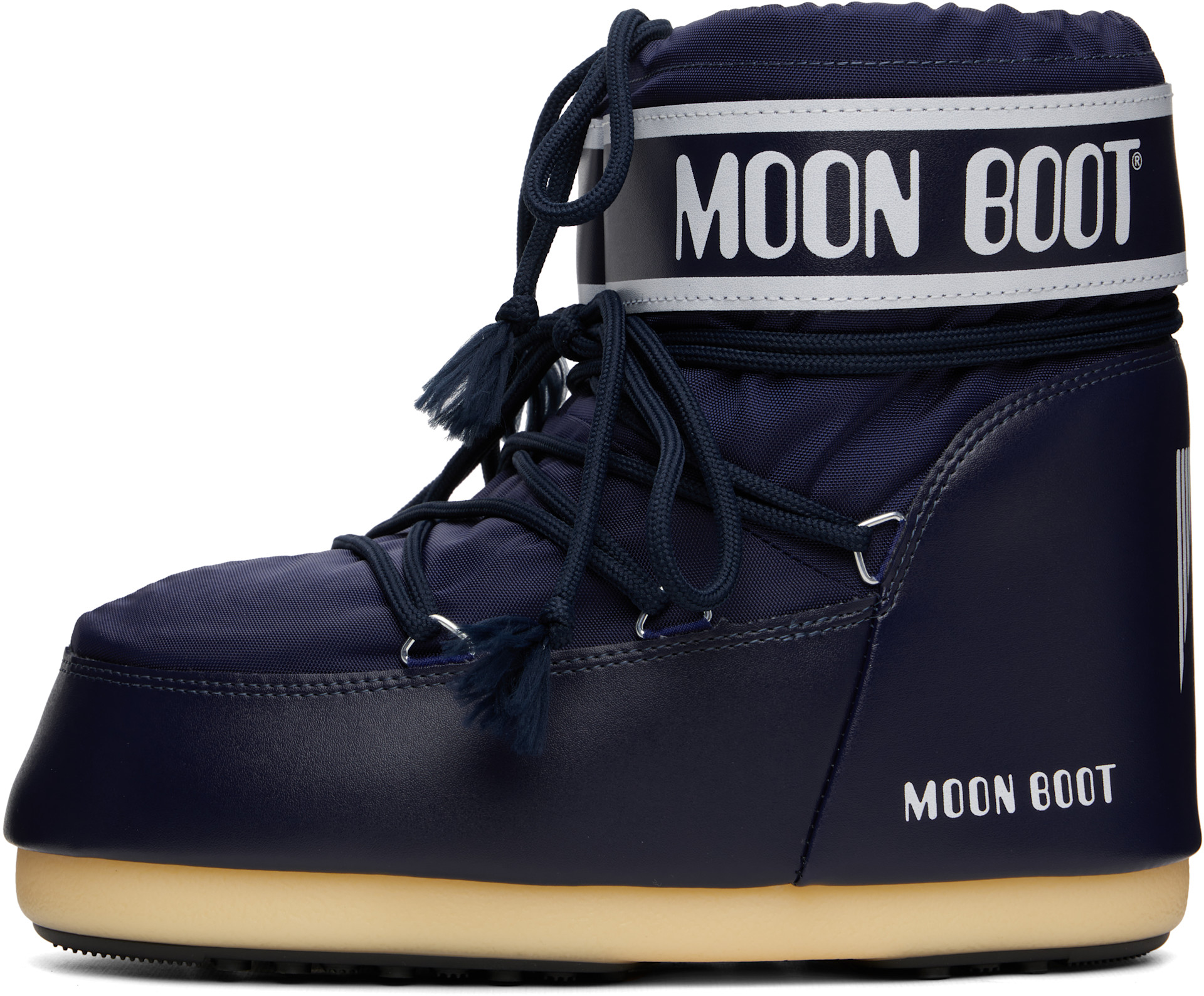 Moon Boot - ネイビー Icon ナイロン ショートブーツ