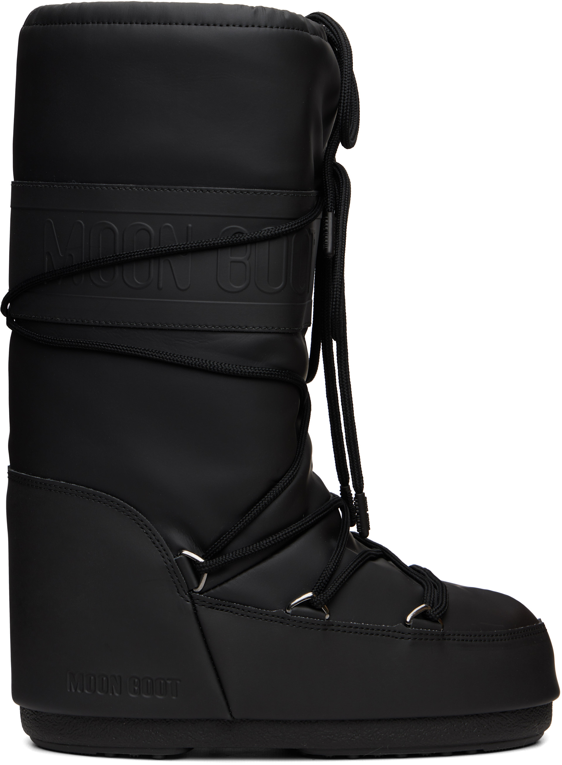 Moon Boot - Bottes Icon noires en caoutchouc