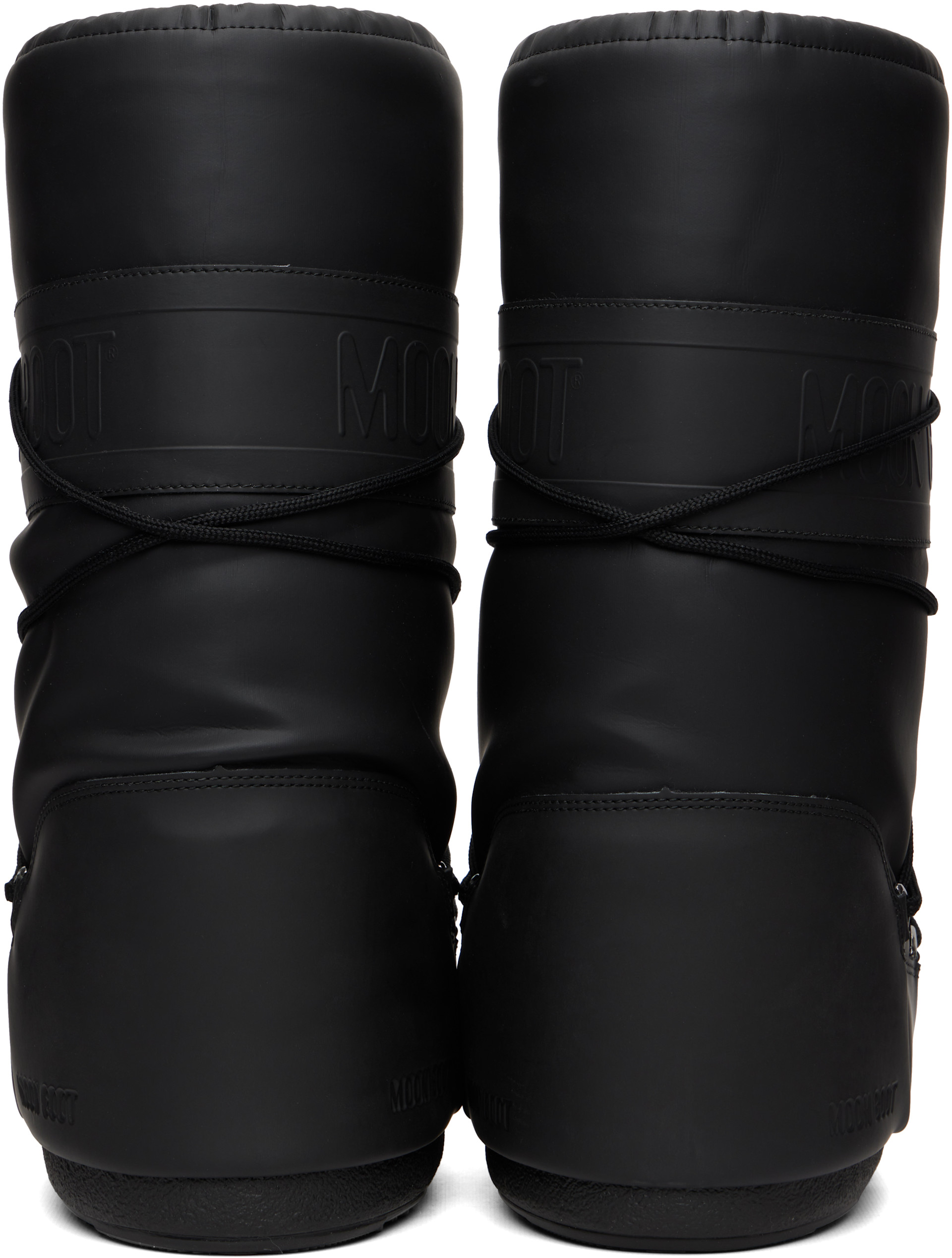 Moon Boot - Bottes Icon noires en caoutchouc