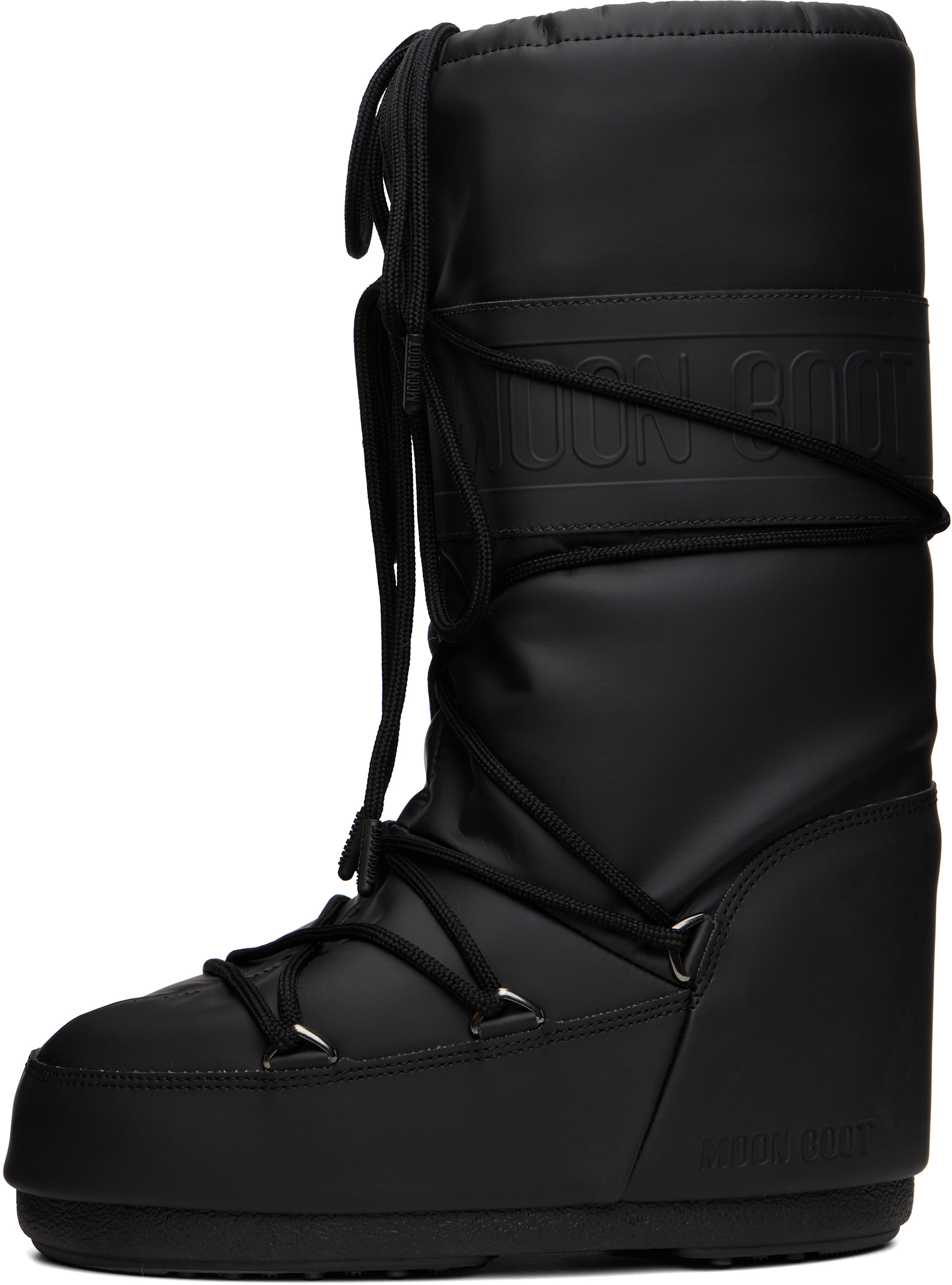 Moon Boot - Bottes Icon noires en caoutchouc