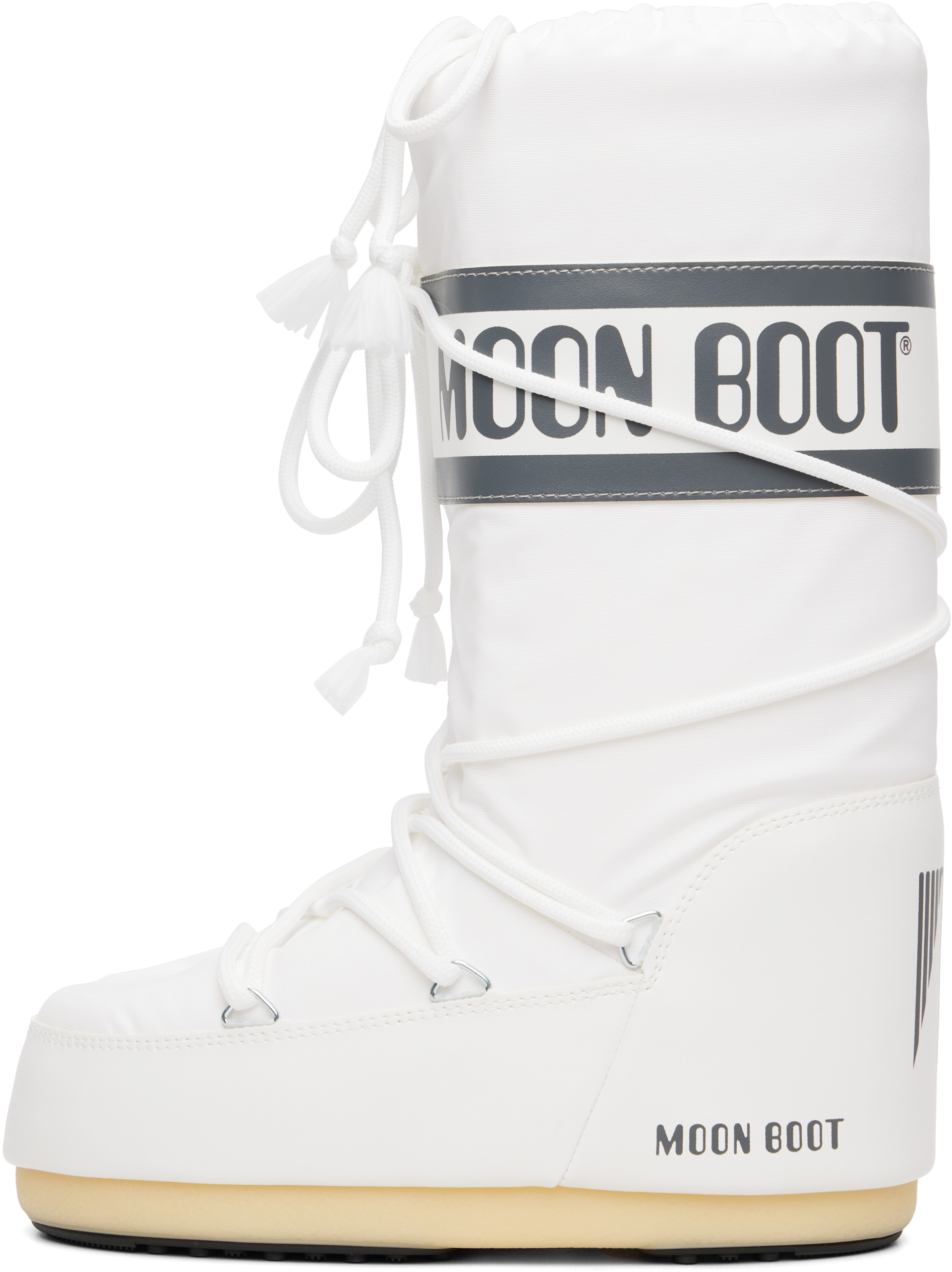 Moon Boot - 화이트 아이콘 나일론 부츠