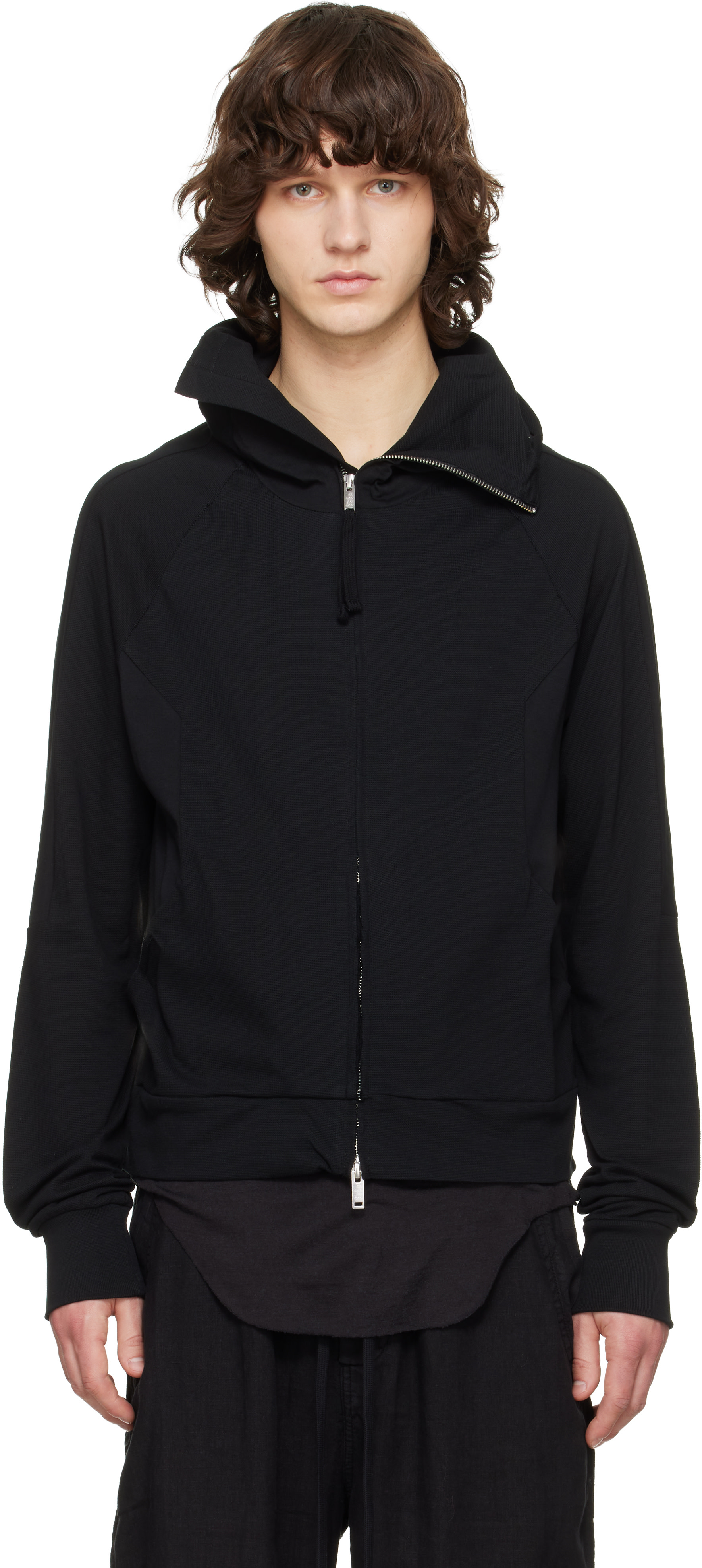 thom/krom: Black M SJ 694 Hoodie | SSENSE United Kingdom
