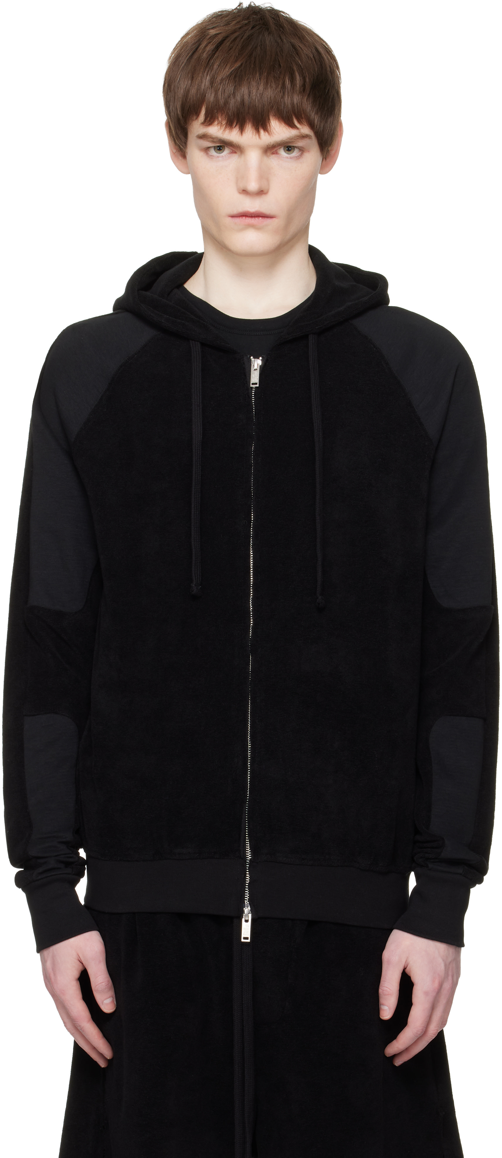 thom/krom - Pull à capuche SJ 693 noir