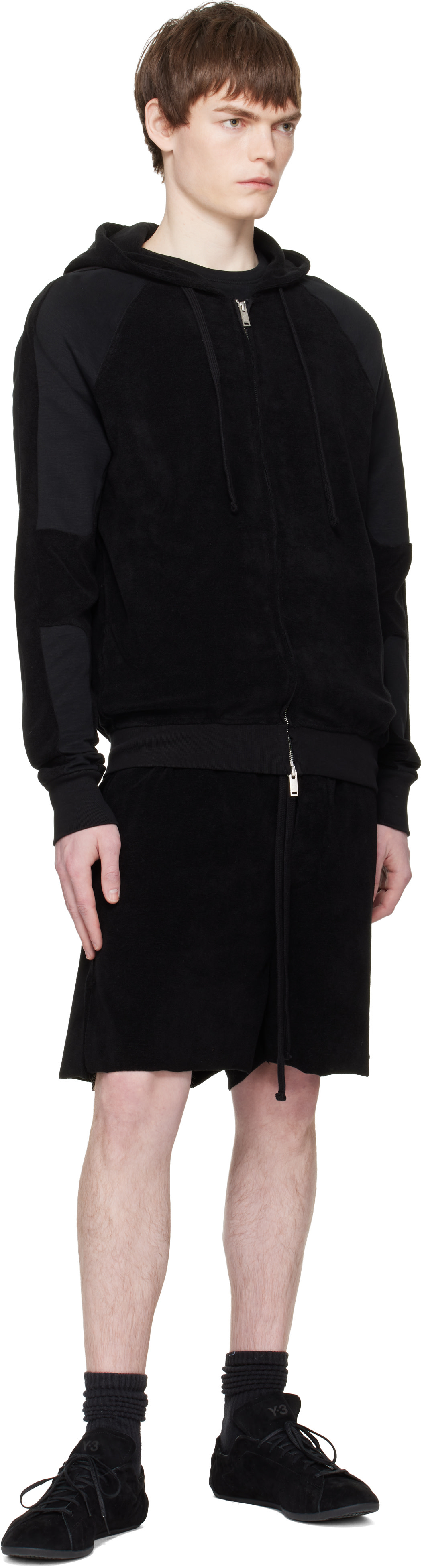 thom/krom - Pull à capuche SJ 693 noir