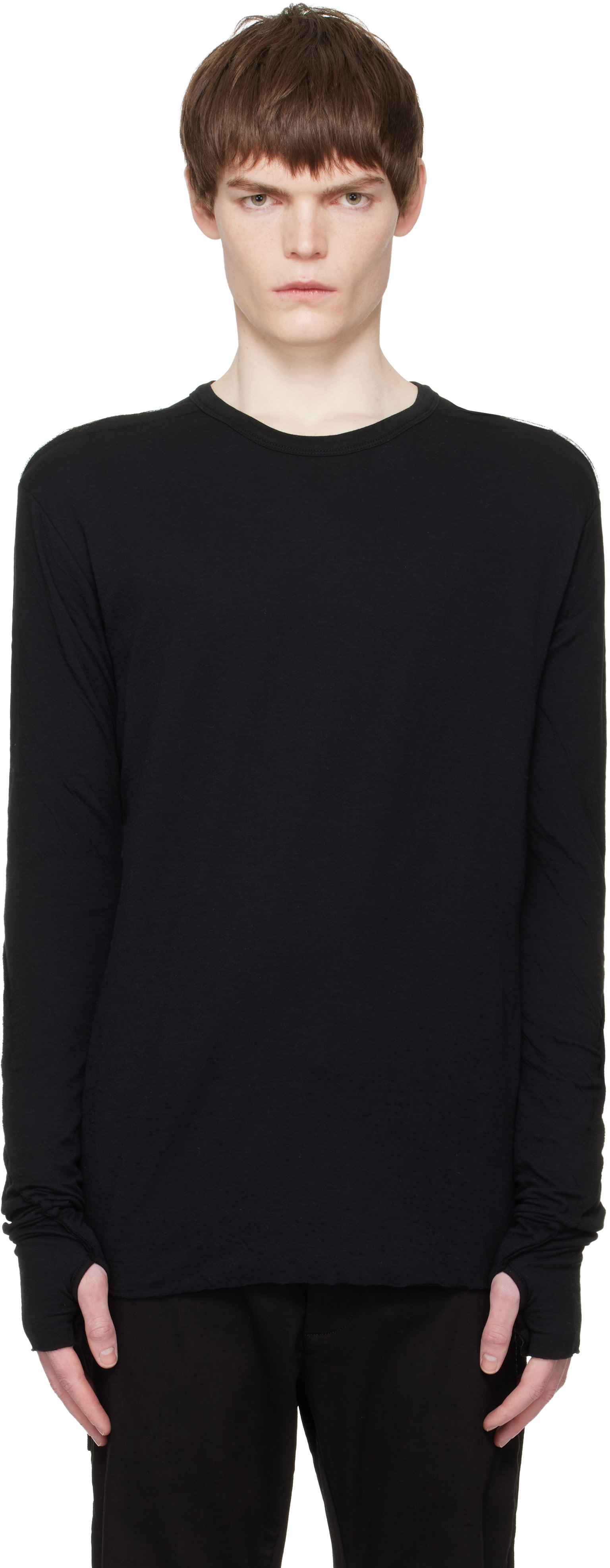 thom/krom: Black M TS 922 T-shirt | SSENSE Canada