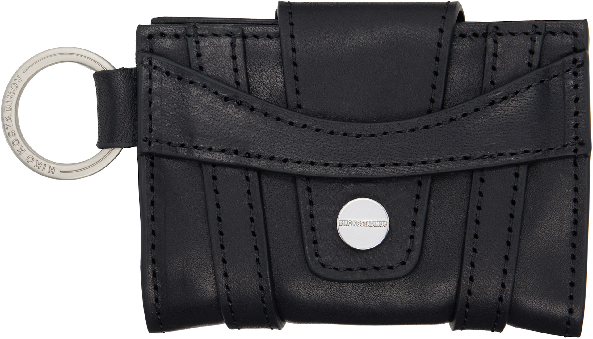 Kiko Kostadinov: Black Orvos Card Holder | SSENSE South Korea