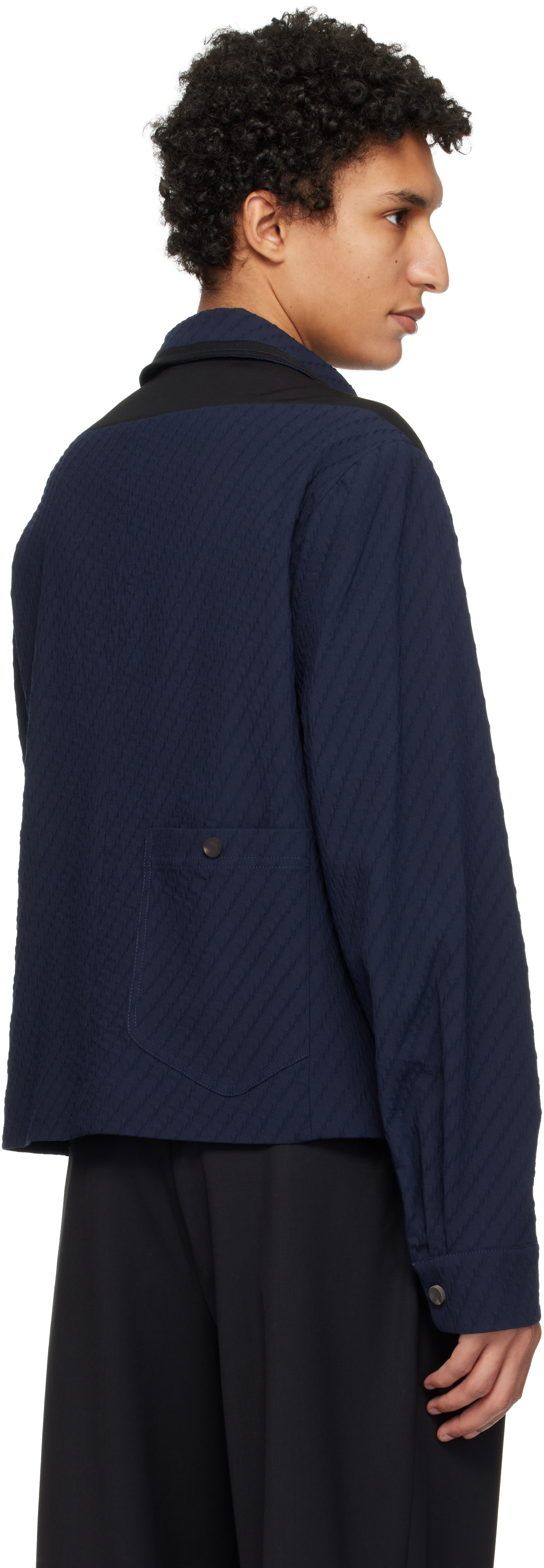 Kiko Kostadinov: Navy Noro Jacket | SSENSE
