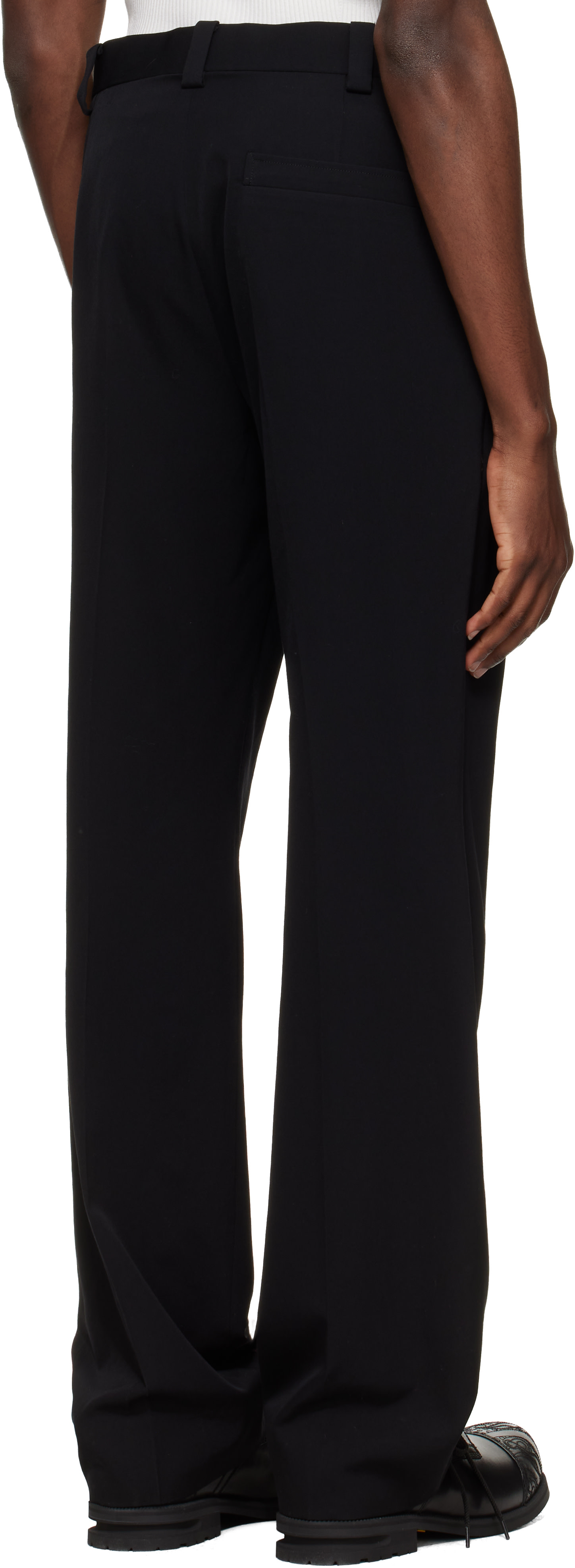 Kiko Kostadinov: Black Csomor Trousers | SSENSE