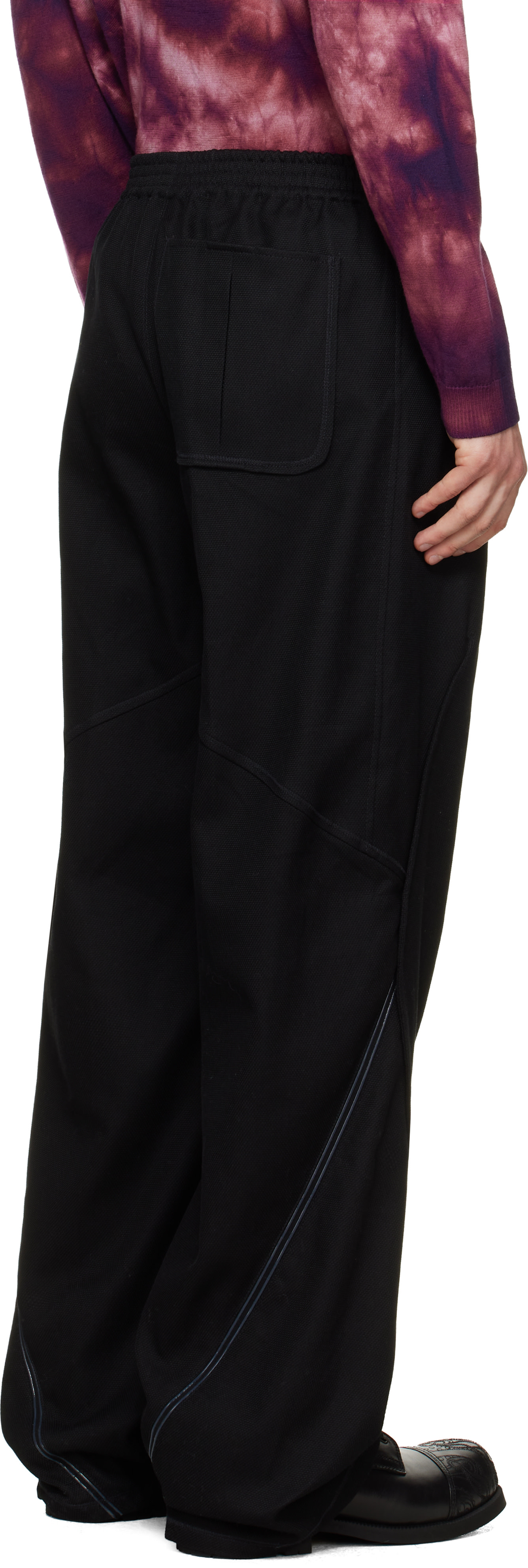 Kiko Kostadinov: Black Vig K-Dart Trousers | SSENSE Canada