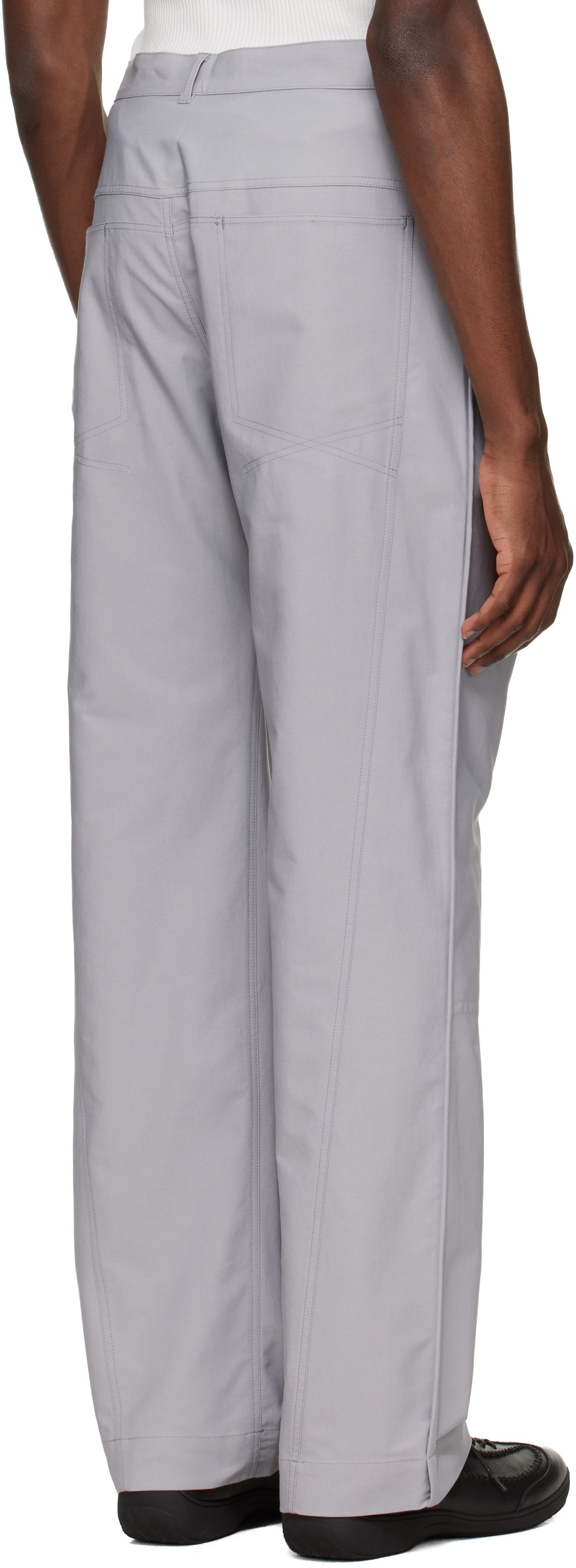 Kiko Kostadinov: Gray Komlo Trousers | SSENSE