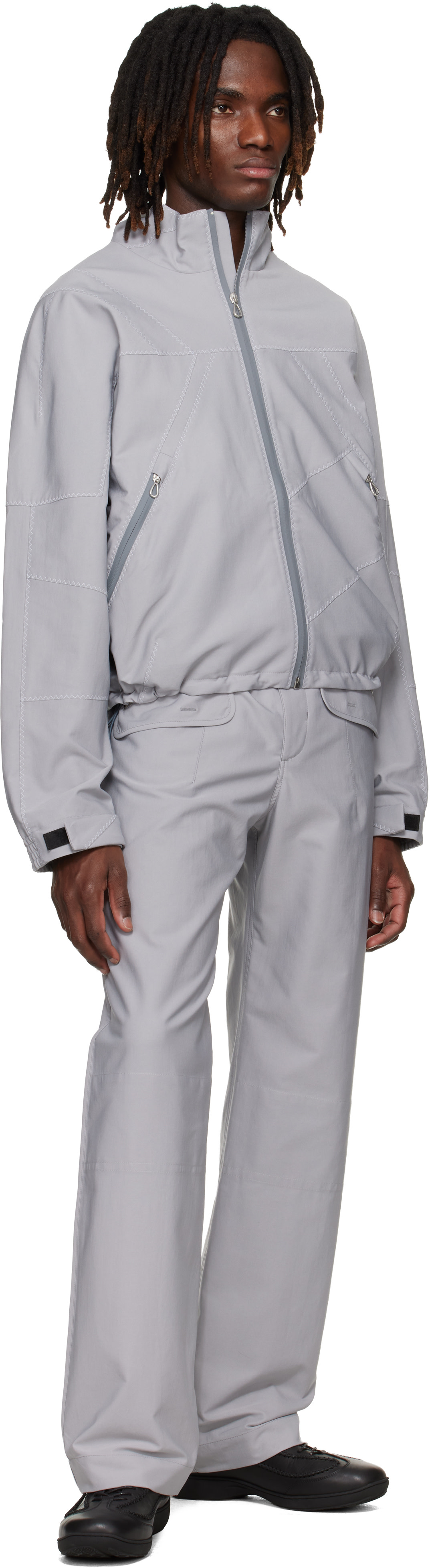 Kiko Kostadinov: Gray Komlo Trousers | SSENSE