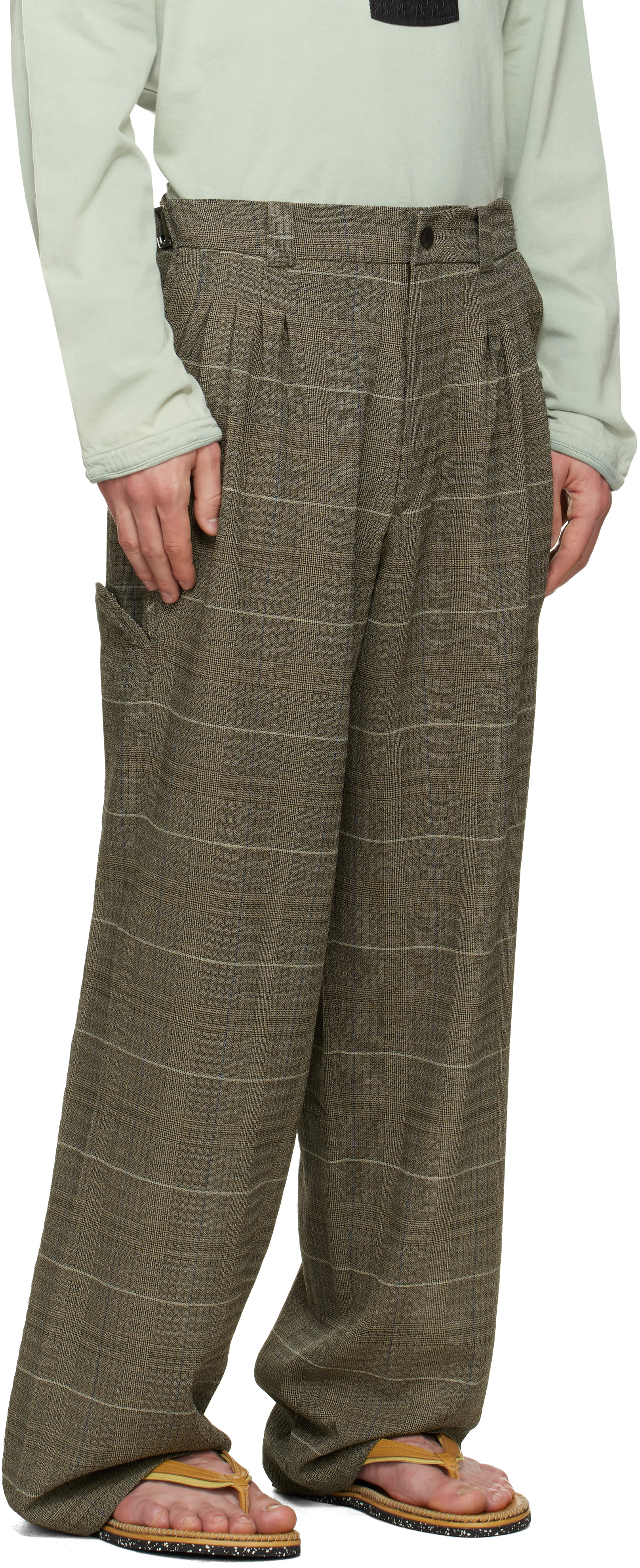 Kiko Kostadinov: Taupe Andras Formal Trousers | SSENSE