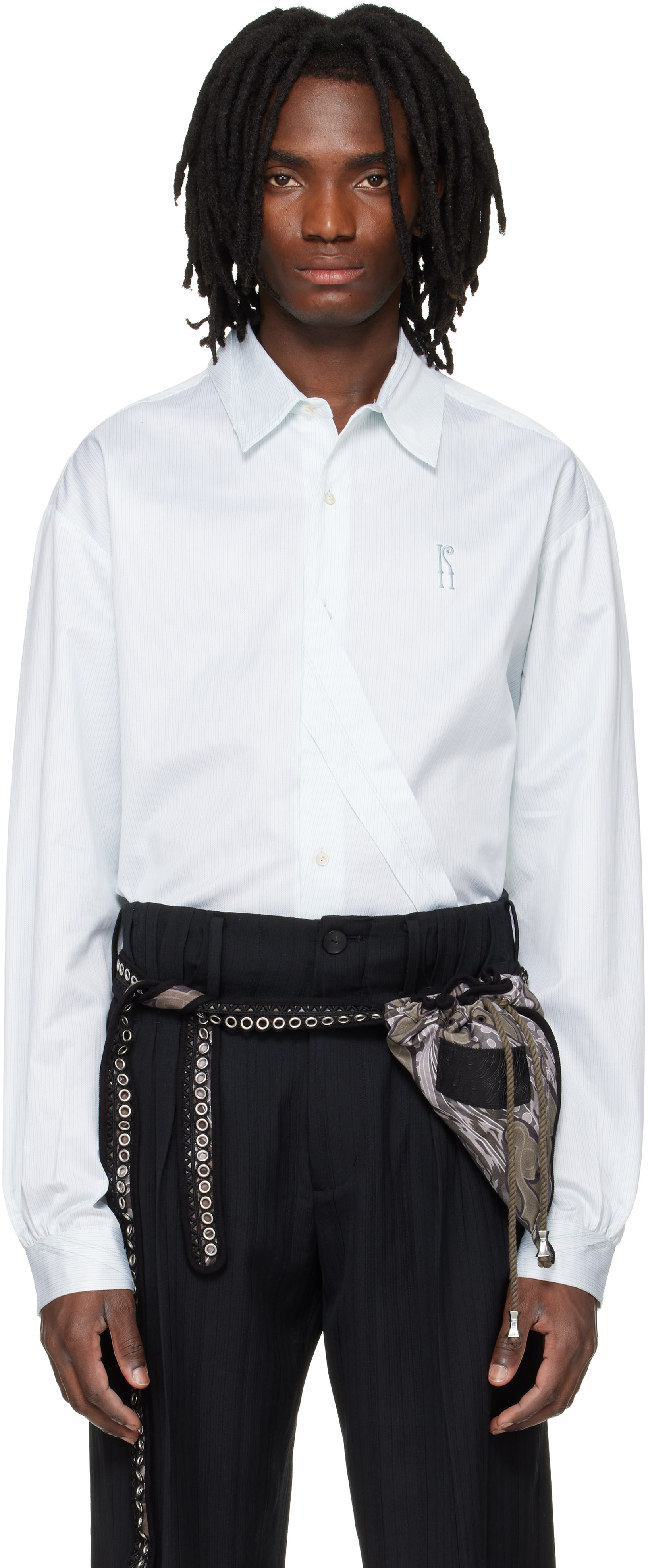 Kiko Kostadinov: Blue Ohne K-Dart Shirt | SSENSE