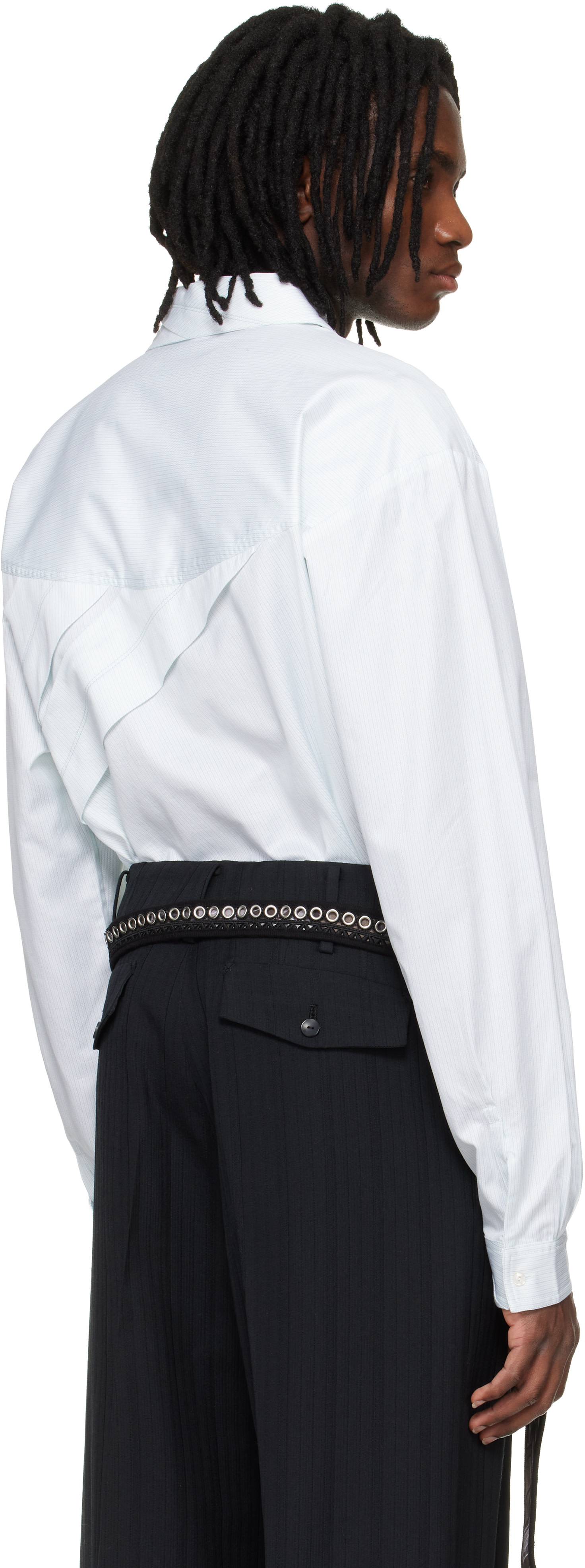 Kiko Kostadinov: Blue Ohne K-Dart Shirt | SSENSE