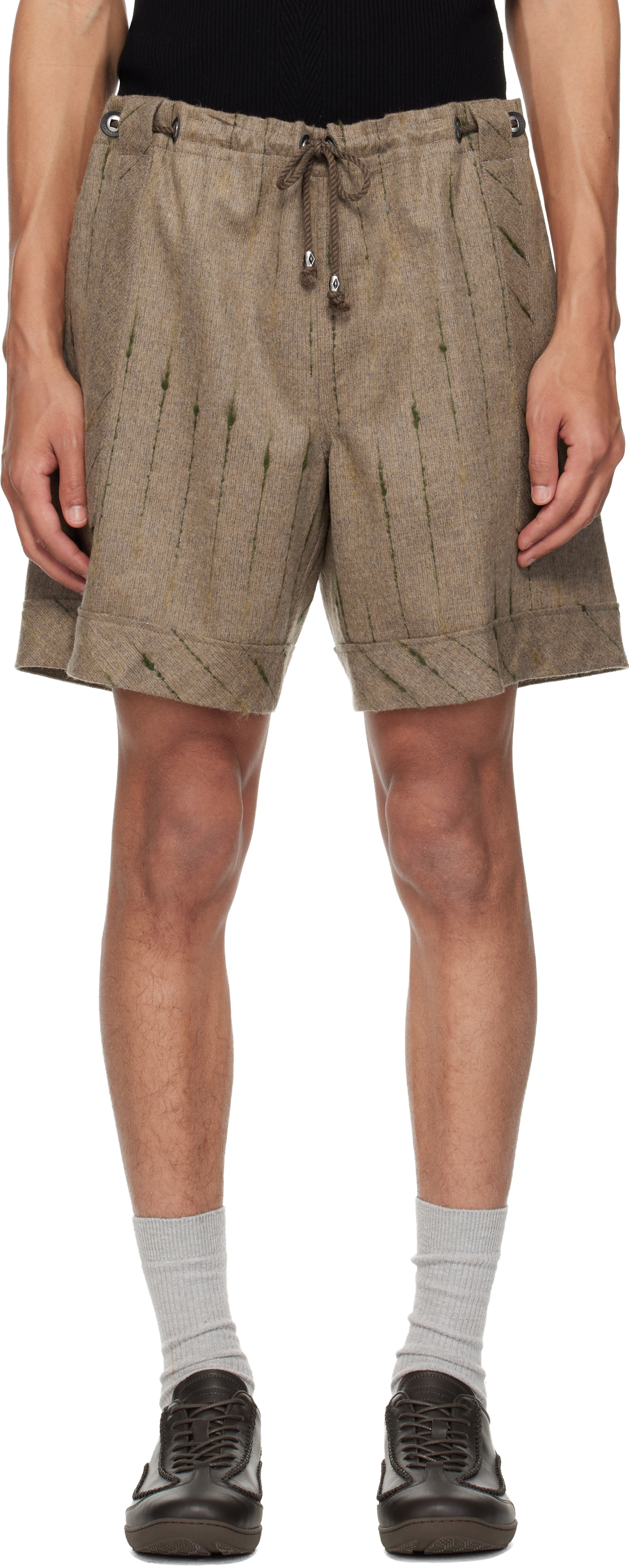 Kiko Kostadinov: Beige Kyan Shorts | SSENSE