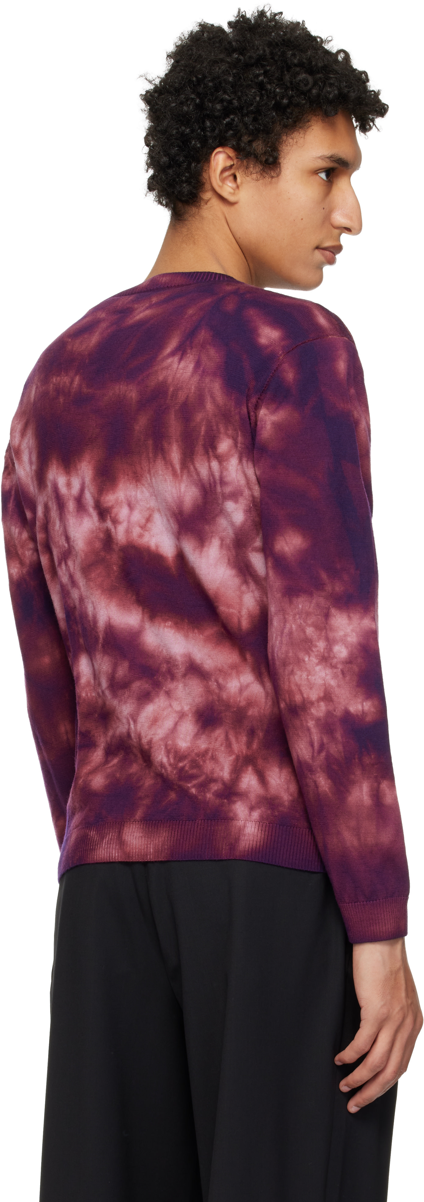 Kiko Kostadinov: Purple Hatha V-Neck Knit Sweater | SSENSE