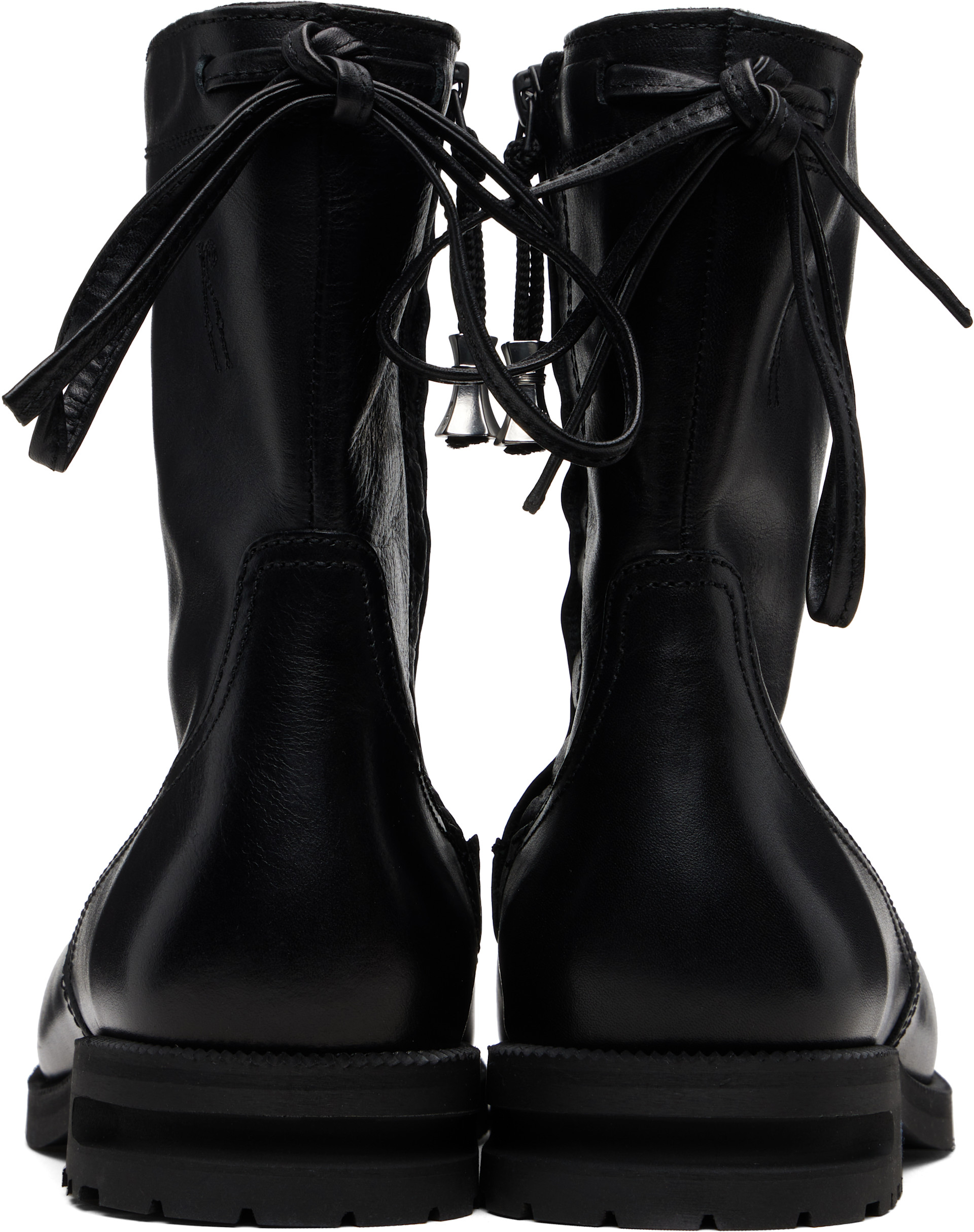 Kiko Kostadinov: Black Farkas Boots | SSENSE Germany