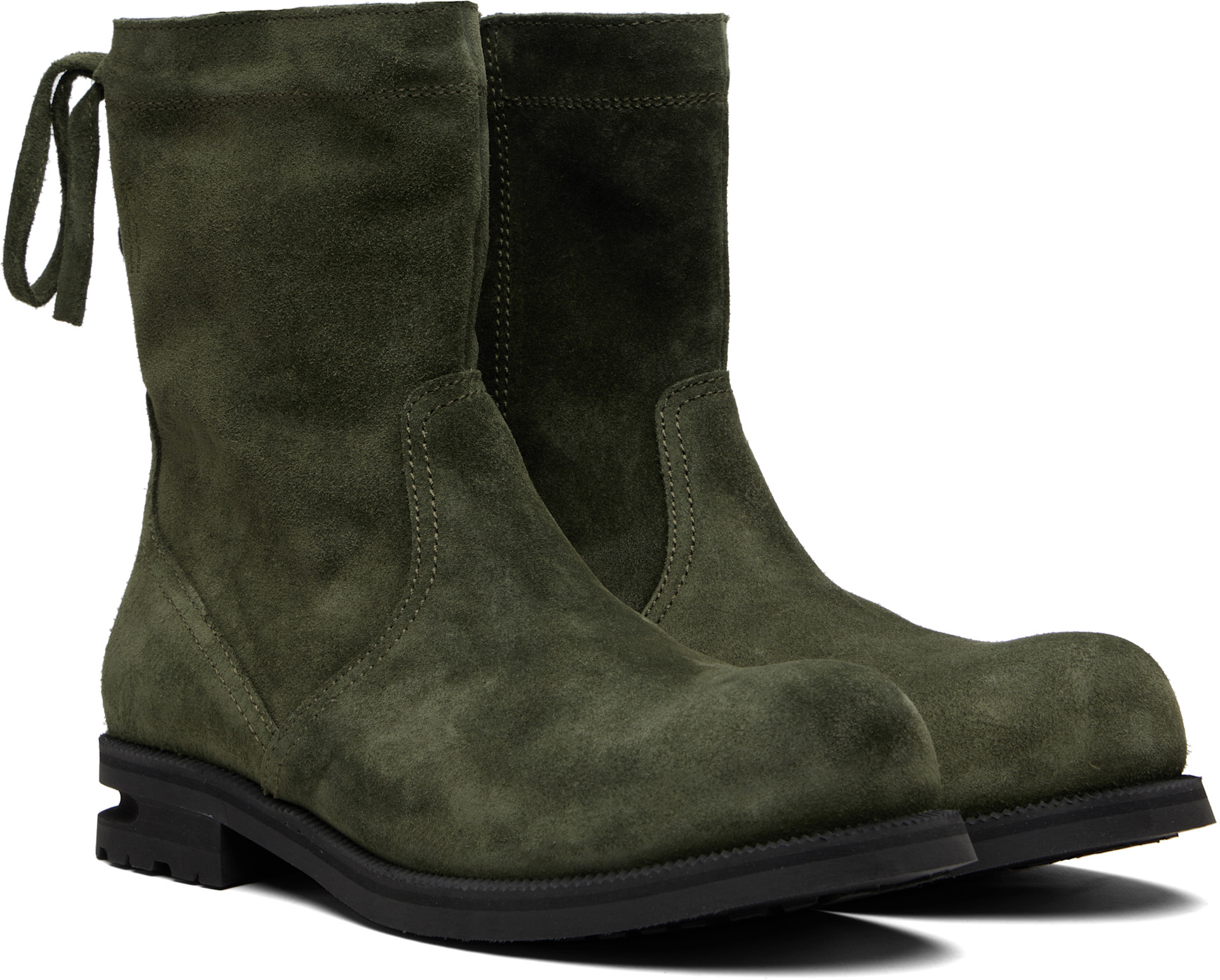 Kiko Kostadinov: Khaki Farkas Boots | SSENSE
