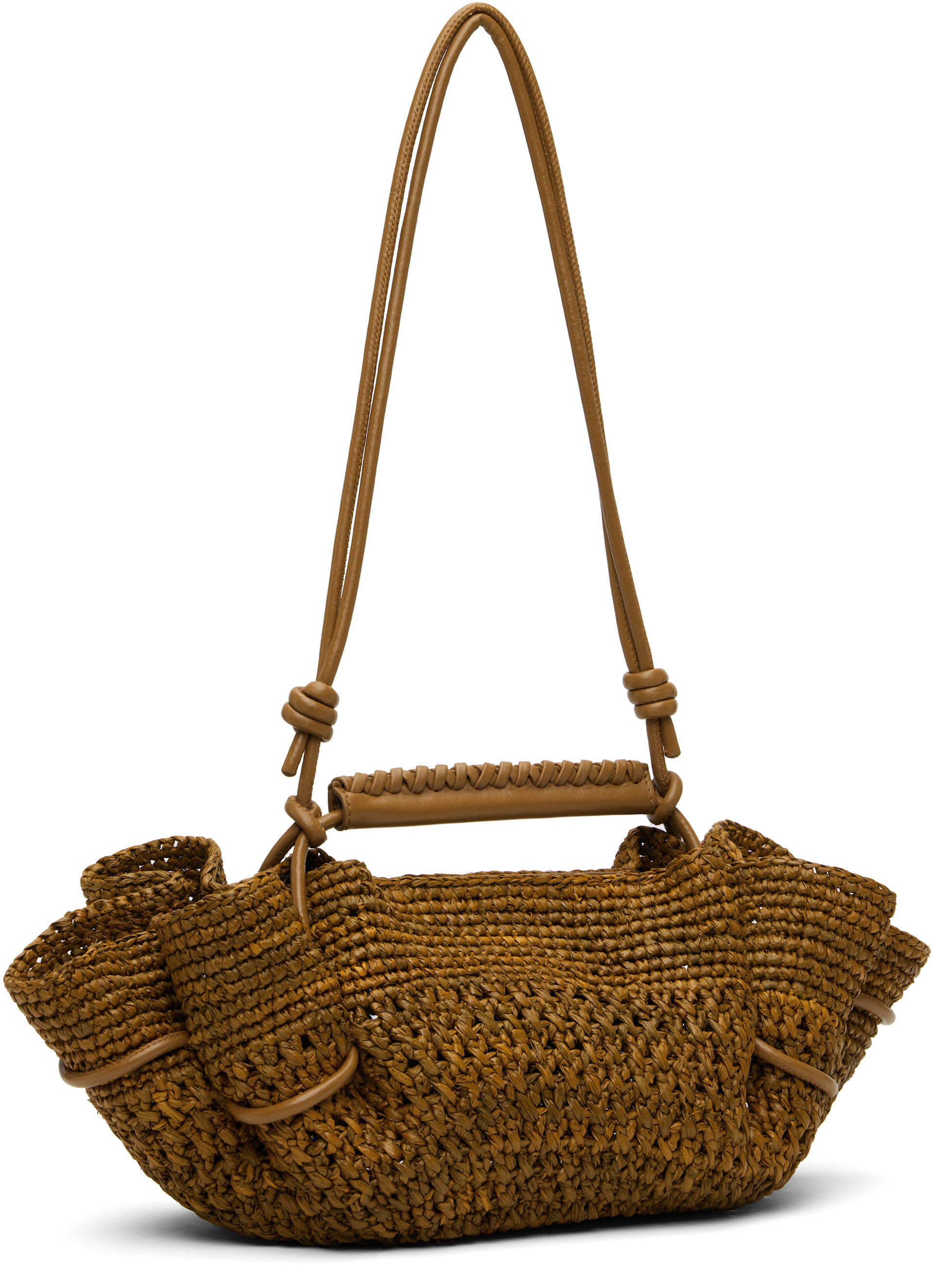 HEREU - Mini sac Arta brun clair en raphia