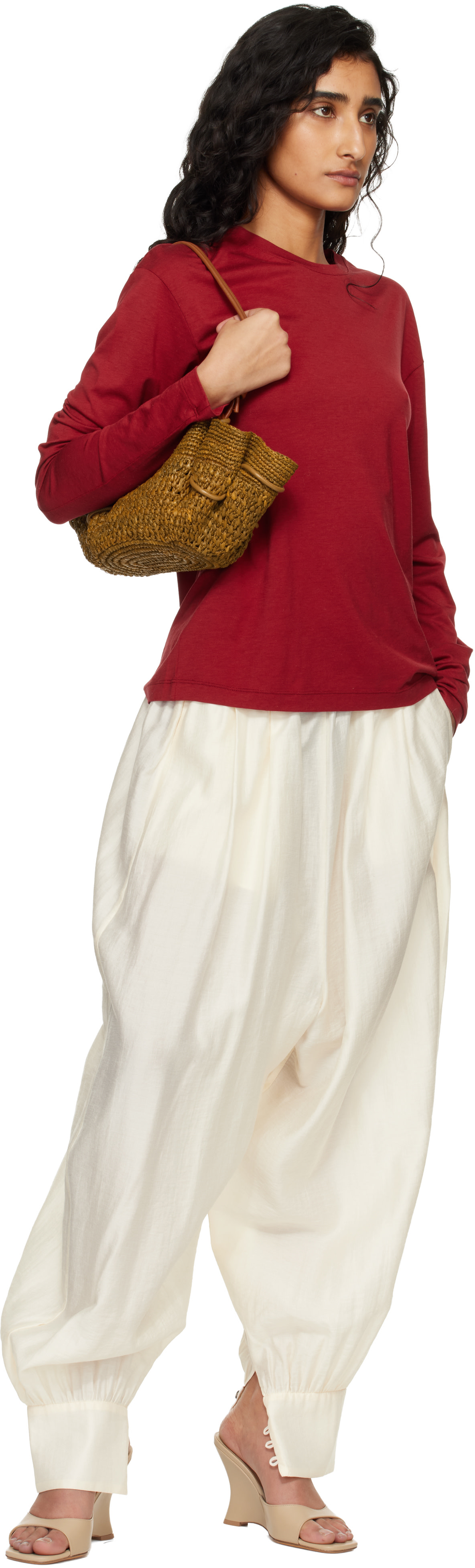 HEREU - Mini sac Arta brun clair en raphia