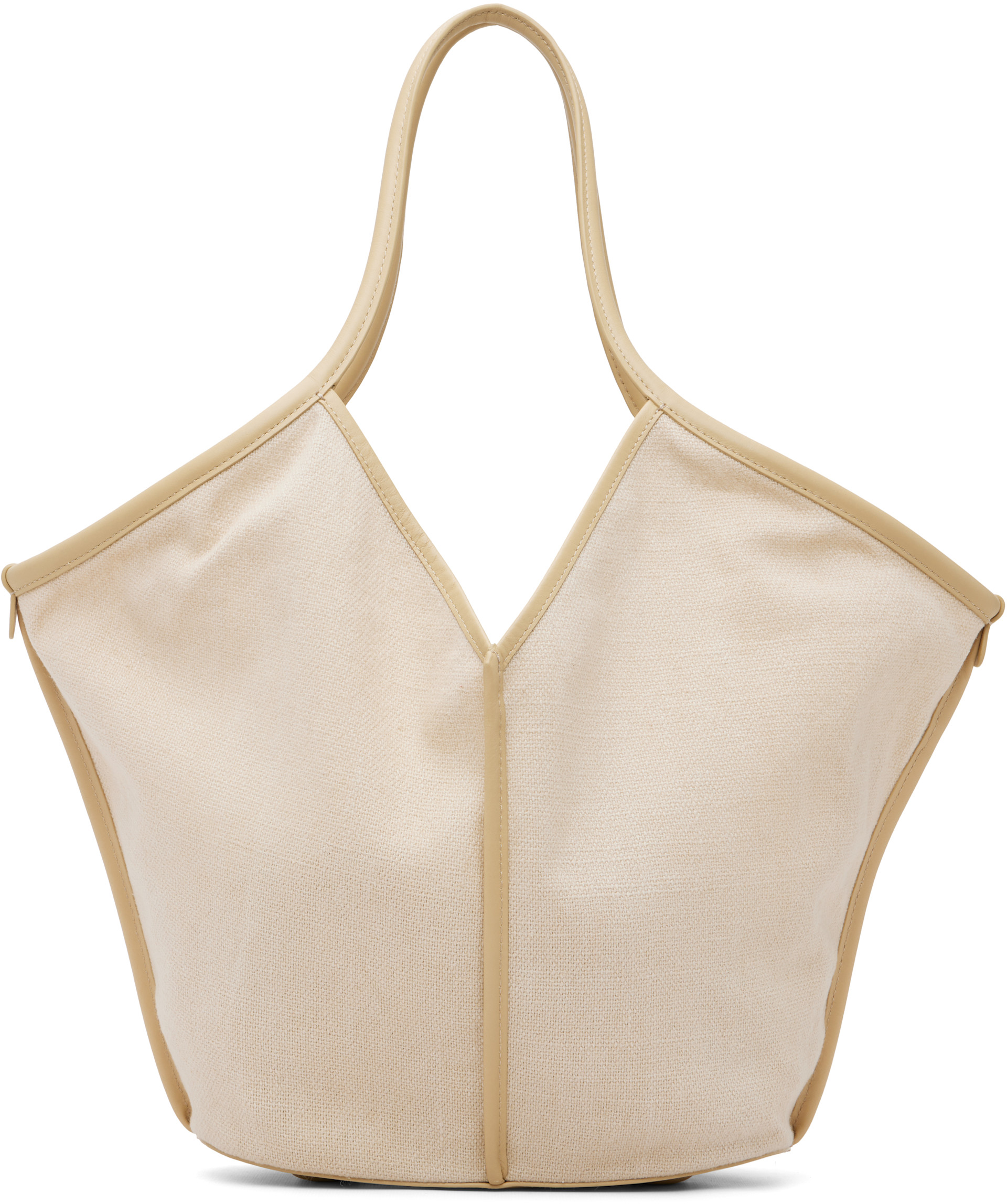 HEREU - Beige Calella Soft Linen Tote