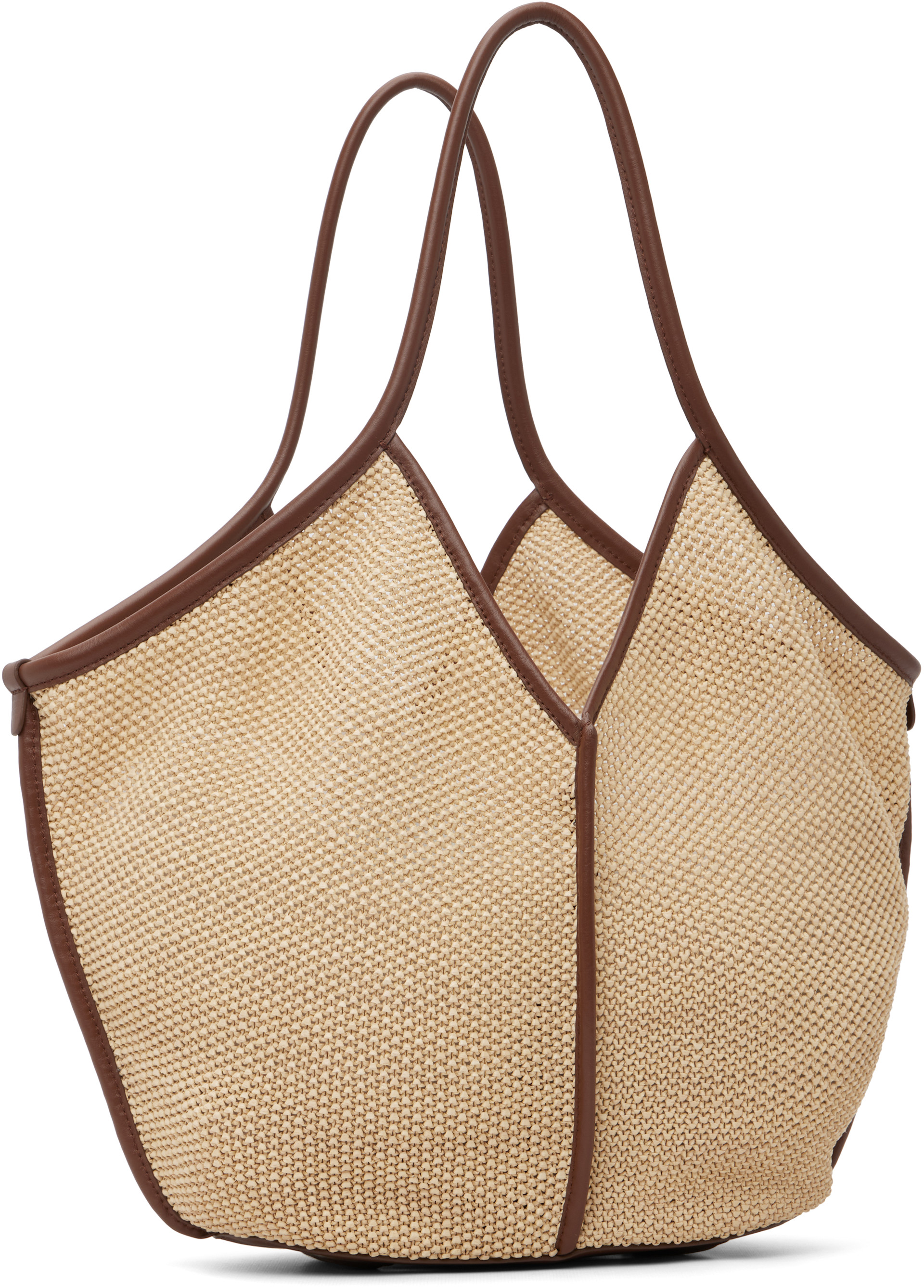 HEREU: ベージュ Calella Soft Raffia トートバッグ | SSENSE 日本