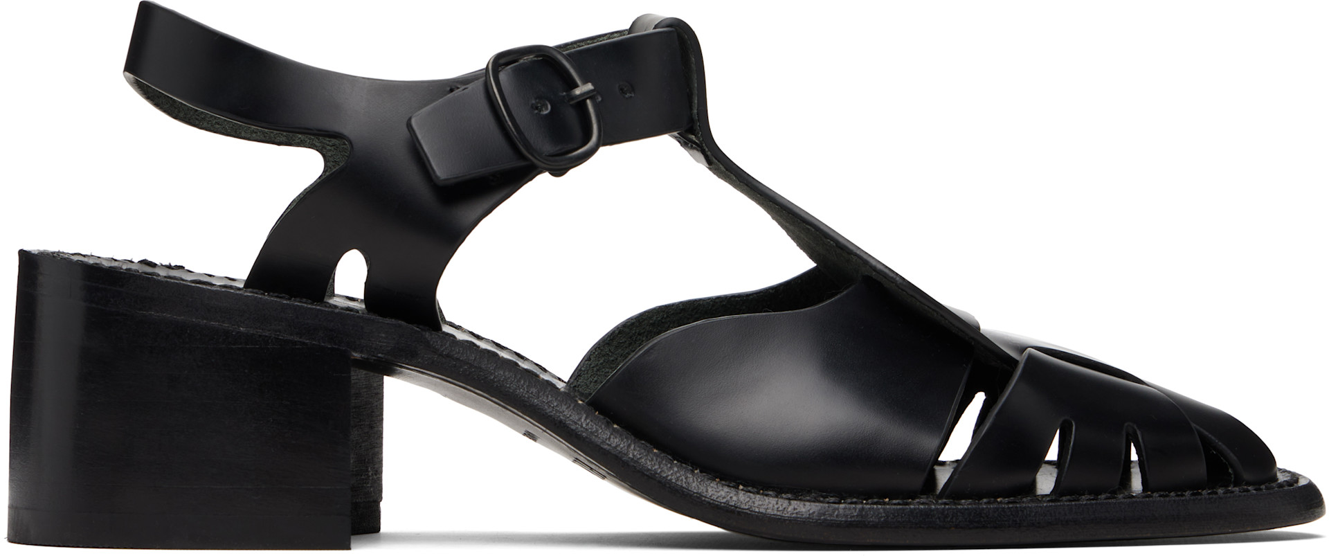 HEREU - Sandales à talon Pesca noires