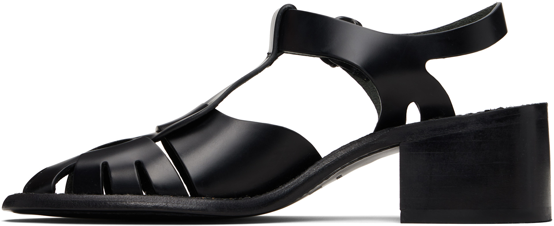HEREU - Sandales à talon Pesca noires