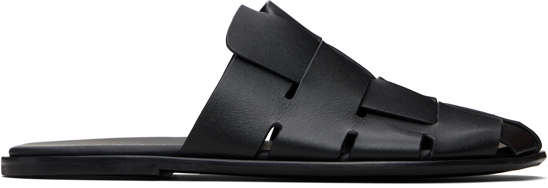 HEREU - Black Dira Slim Slip-on Loafers