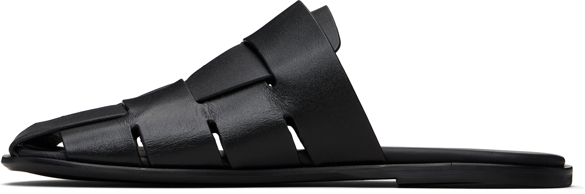 HEREU - Black Dira Slim Slip-on Loafers