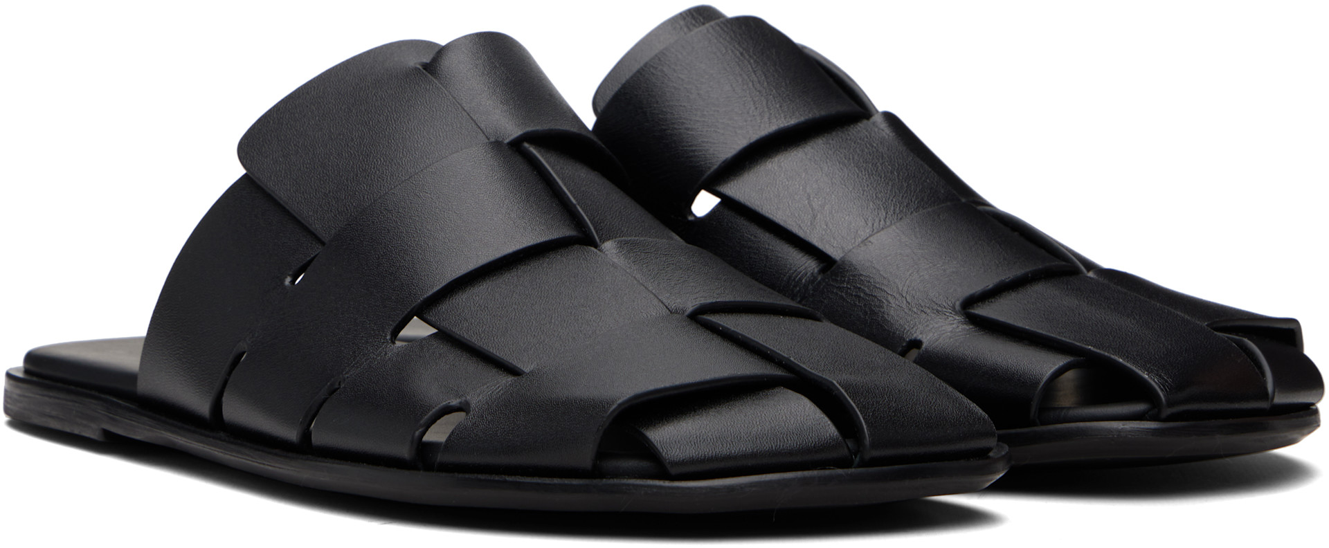 HEREU - Black Dira Slim Slip-on Loafers