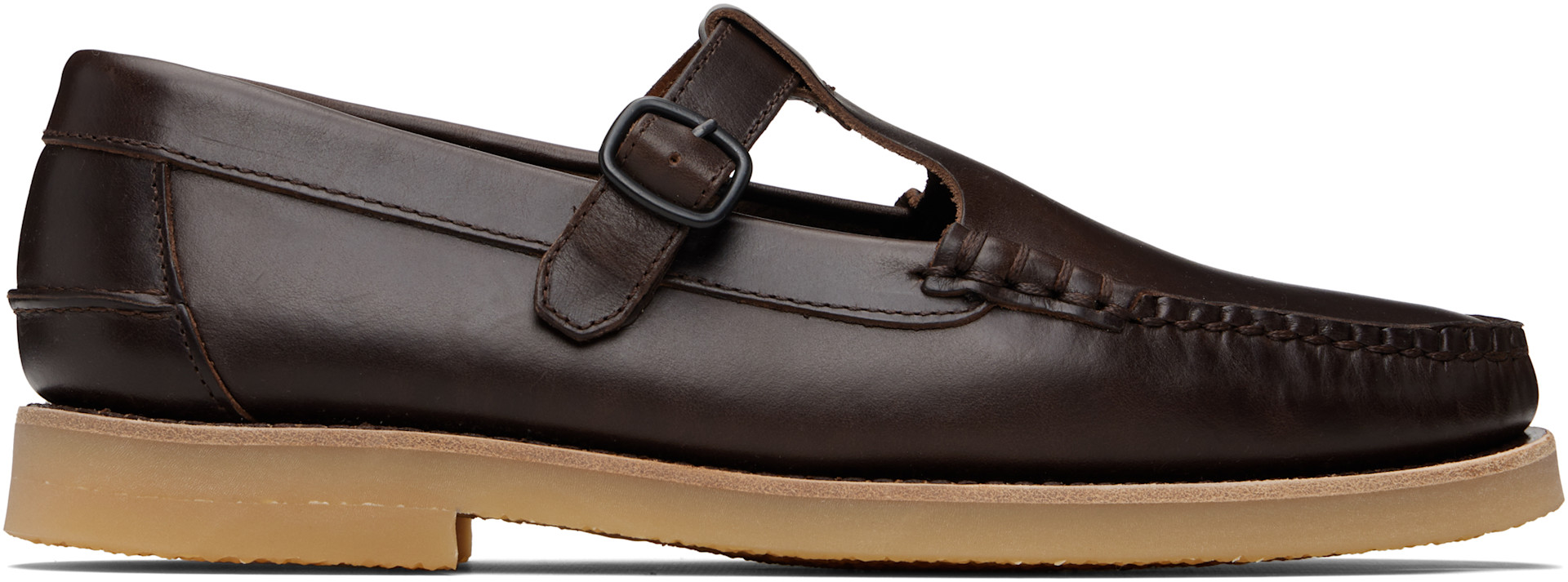 HEREU: ブラウン Alber Rubber Veg Tan ローファー | SSENSE 日本