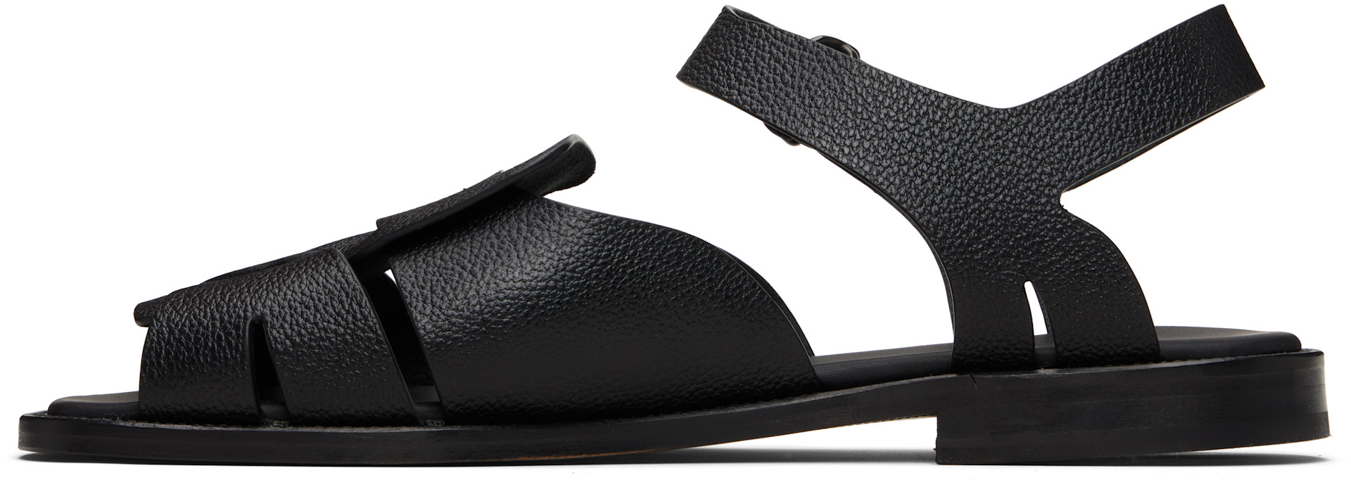 HEREU - Black Roca 2 Grainy Veg Tanned Sandals