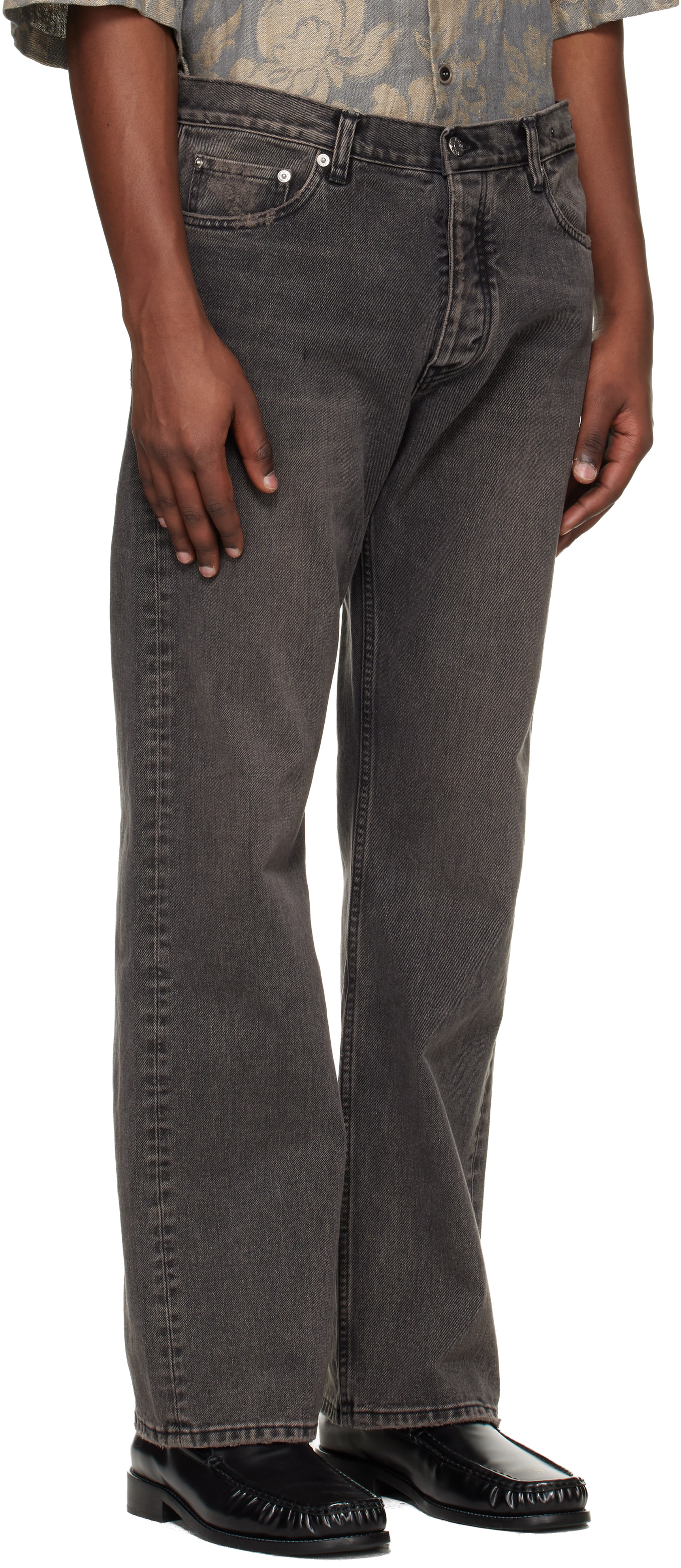 HOPE - Black Relaxed Bootcut Jeans