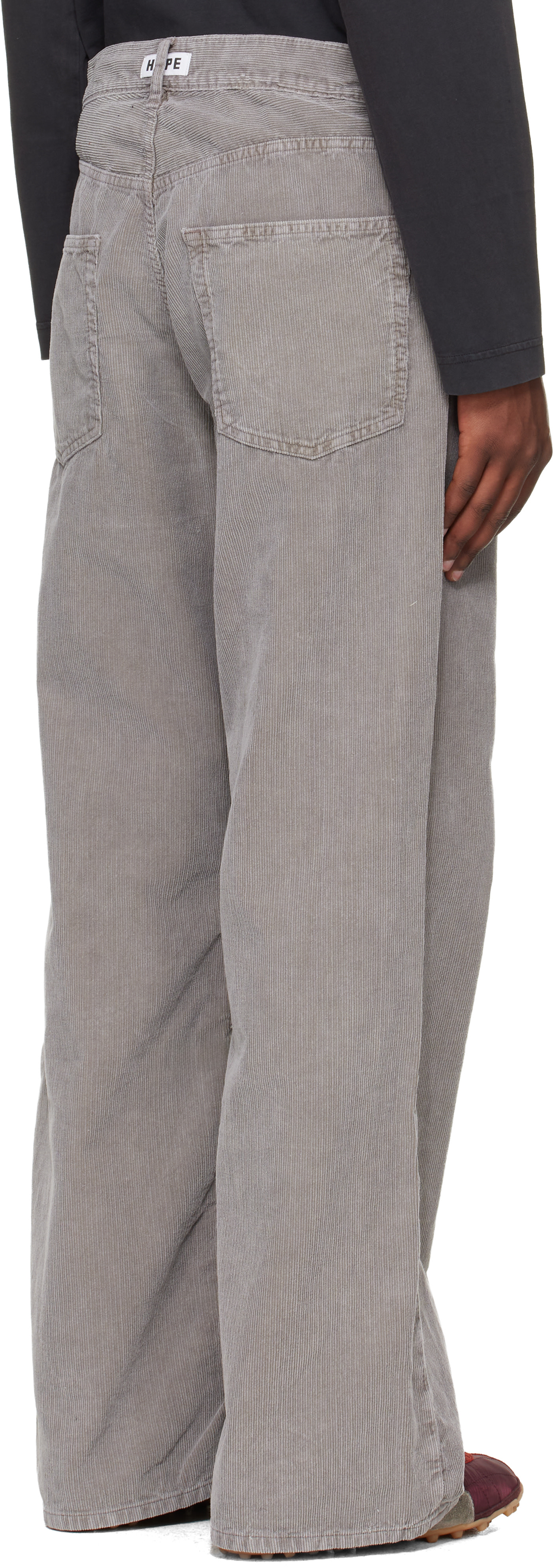 HOPE - Gray Loose-Fit Trousers