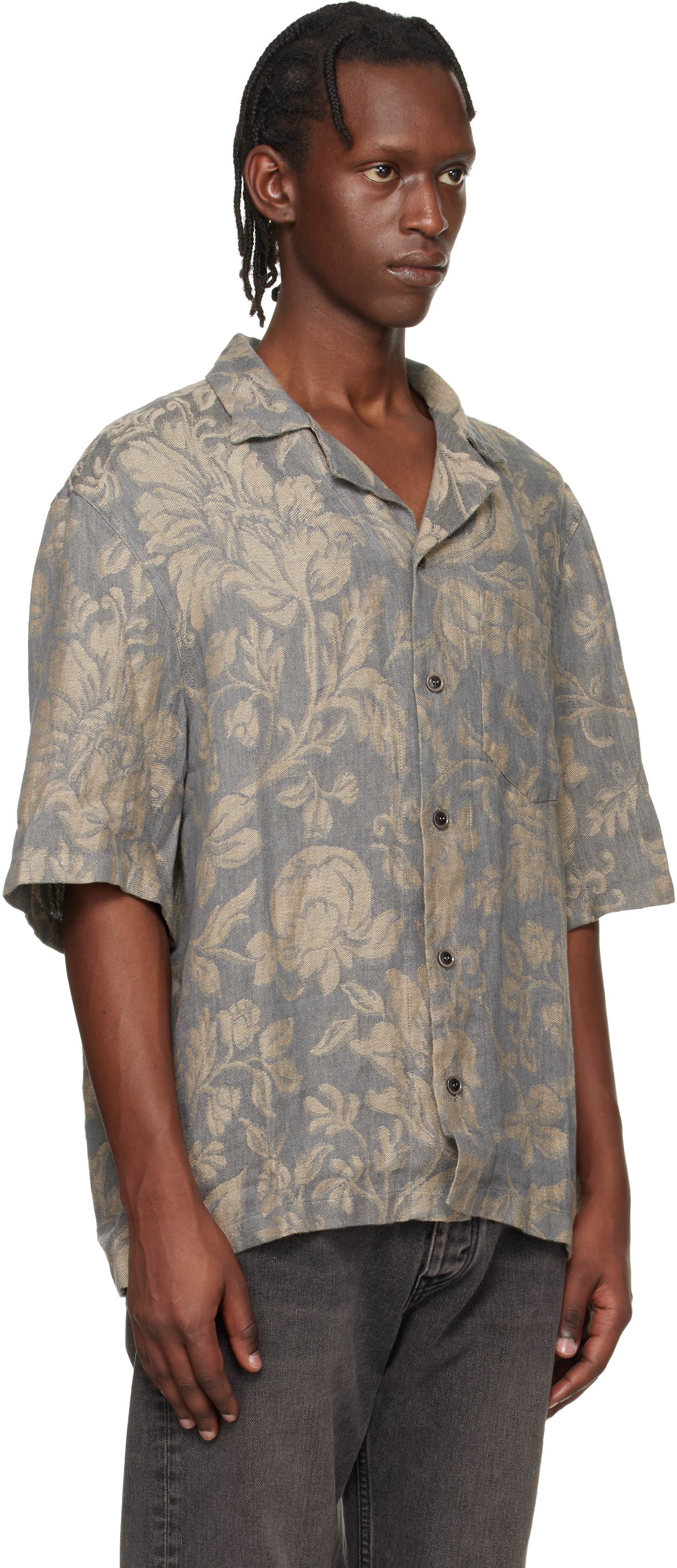 HOPE - Gray Short-Sleeve Shirt