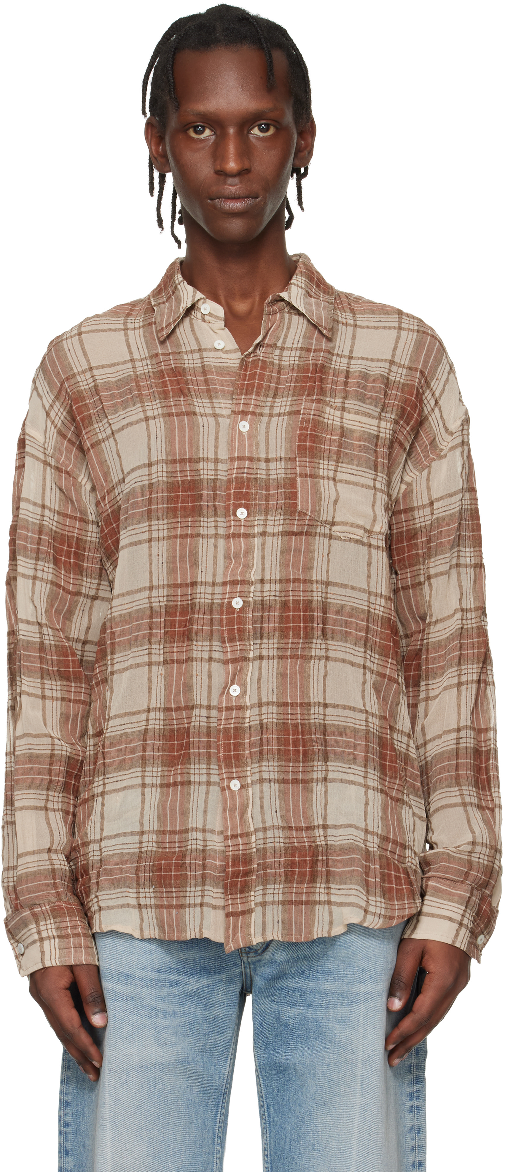 HOPE - Chemise ample brune