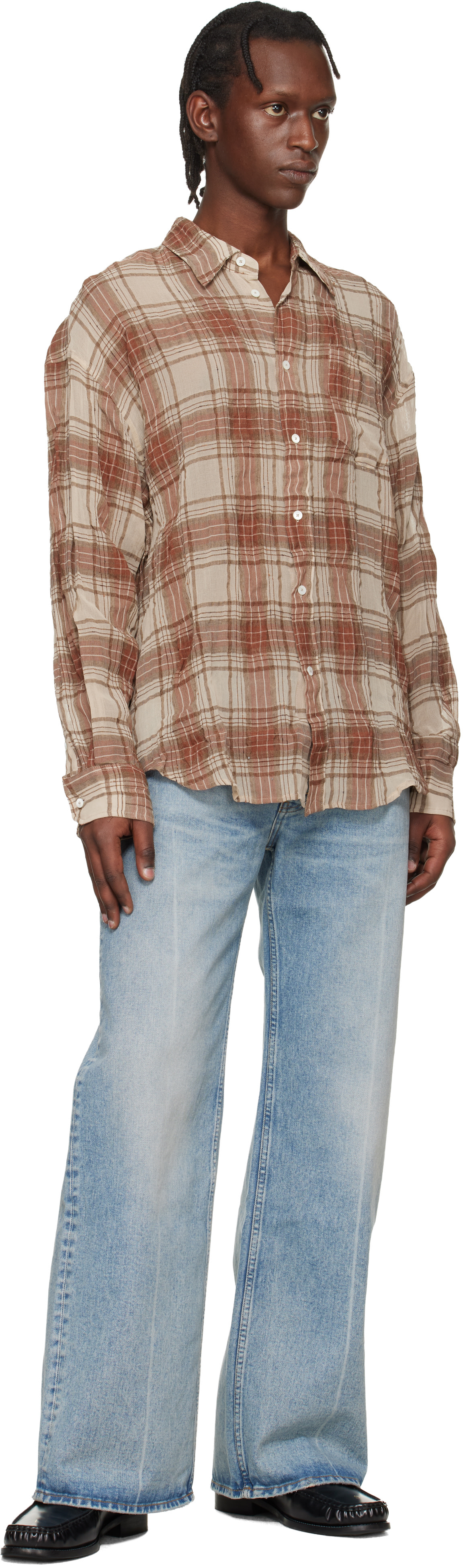 HOPE - Chemise ample brune