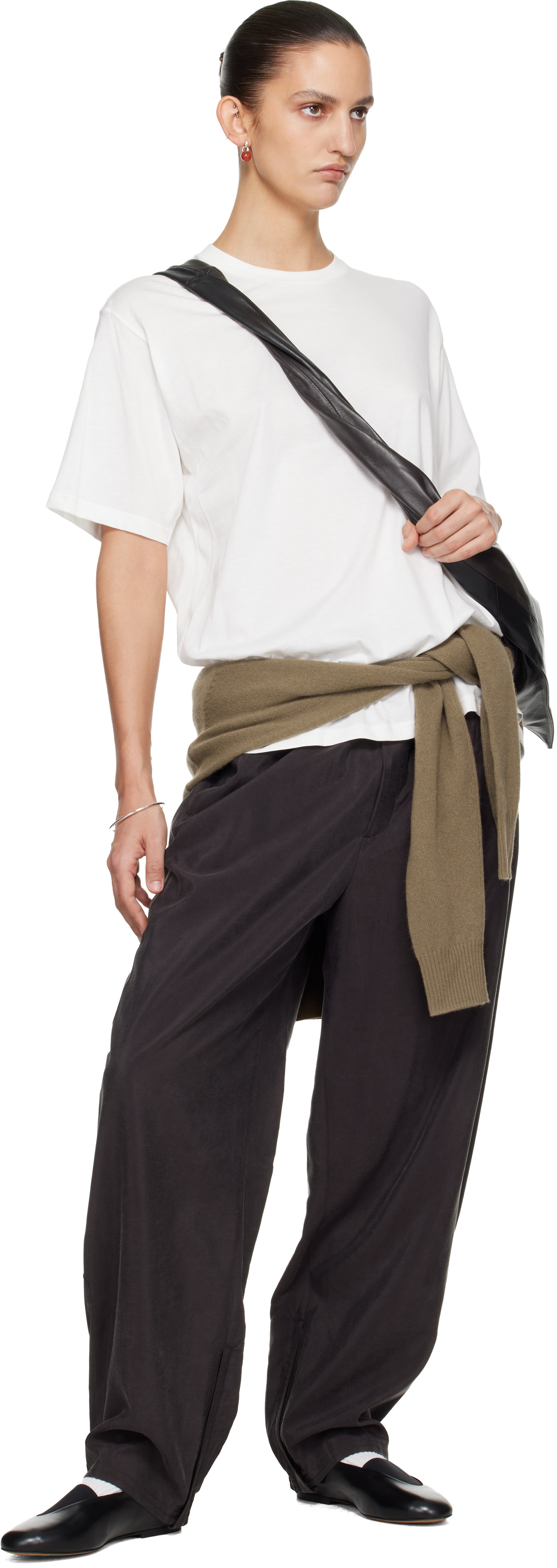 ssstein - T-shirt blanc en coton Suvin