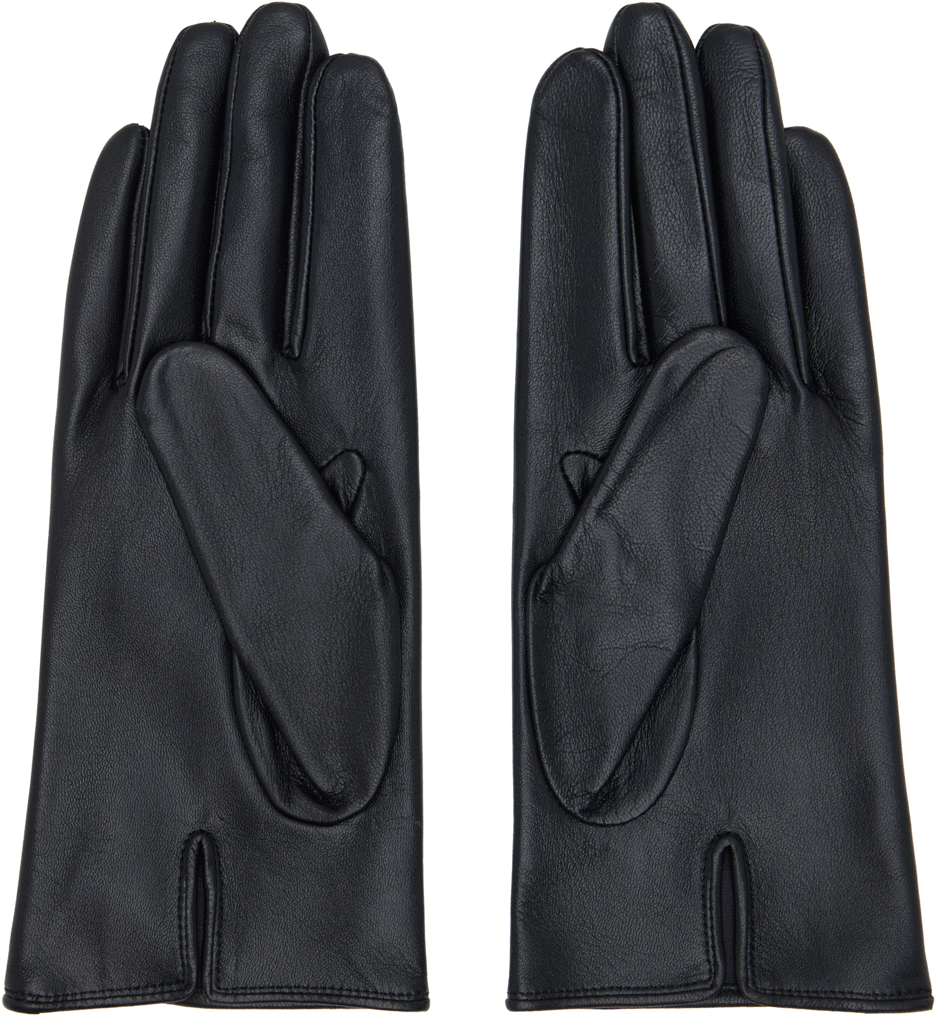 ssstein - Gants noirs en cuir