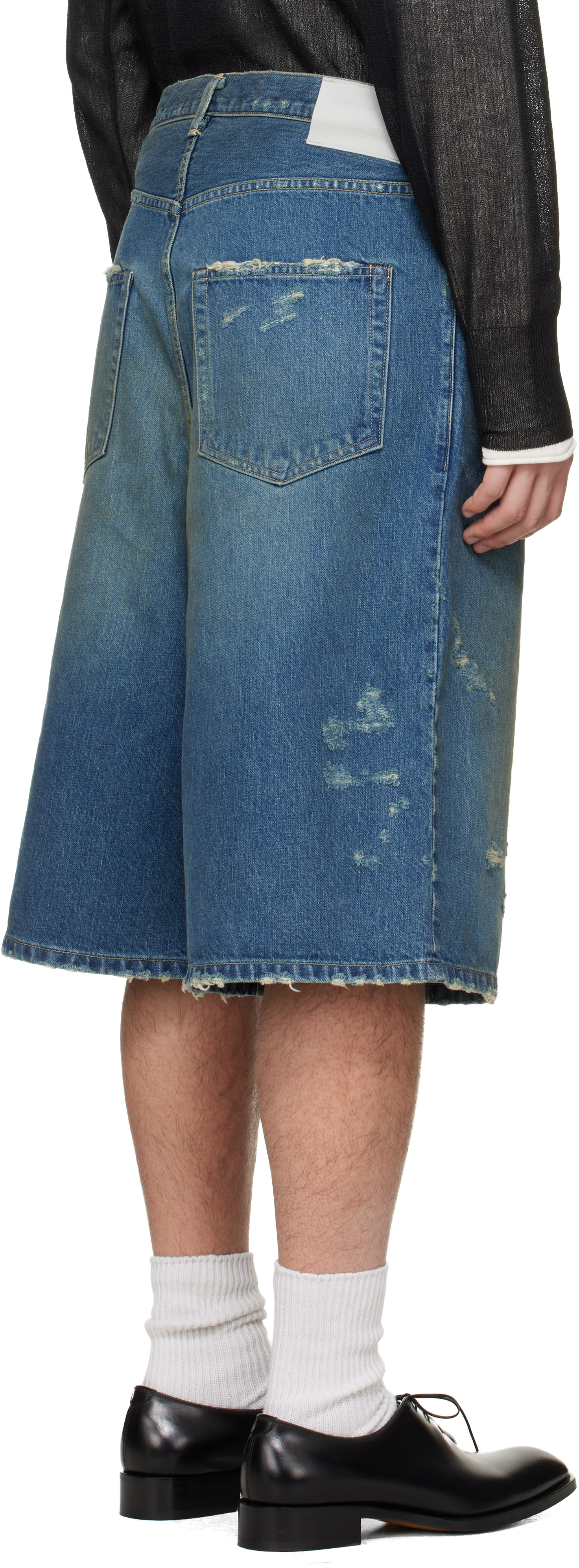 ssstein - Short ample bleu en denim